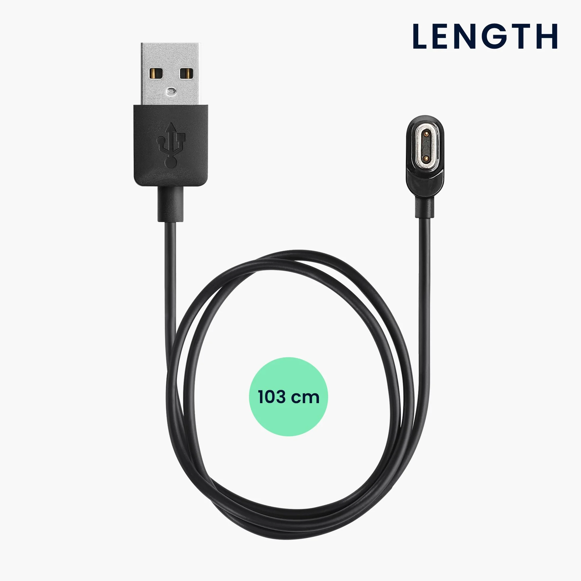 kwmobile Kabel USB do ładowania kompatybilny z imoo Watch Phone Z7 Z8 Z9 Z10 smartwatcha czarny