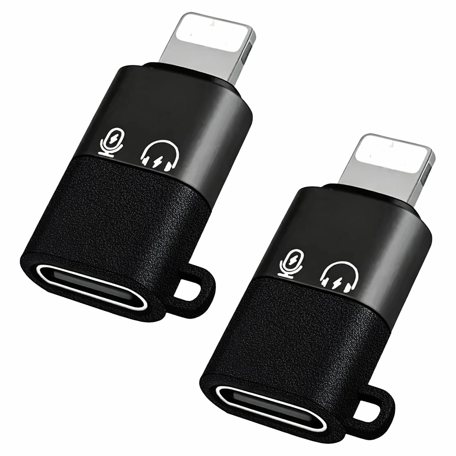 2 sztuki kompatybilny z DJI Mic Mini USB C na Lighting Adapter, do iPhone 16/15 Auriculares Lightning a Tipo C Adaptador para la Transmisión de Datos y la Carga (Lightning a Tipo C Interfaz)
