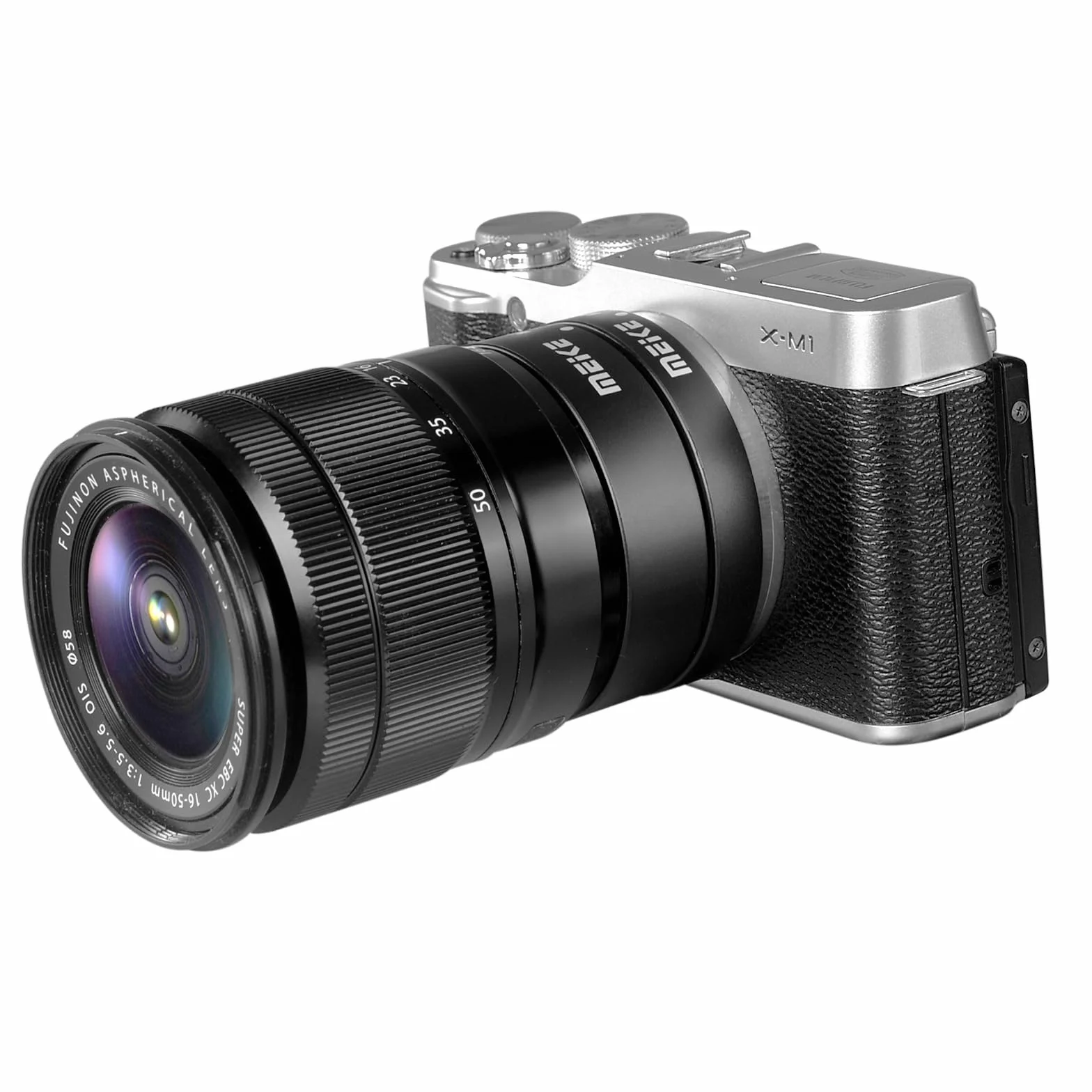 Meike MK-F-AF3 metalowa rura przedłużająca autofokus do aparatu Fujifilm bezlusterkowe X-T1, X-T2, X-T3, X-T10, X-T20, X-T30, X-Pro1, X-Pro2, X-A1, X-E1, X-E2, X-E3 (10 mm + 16 mm)