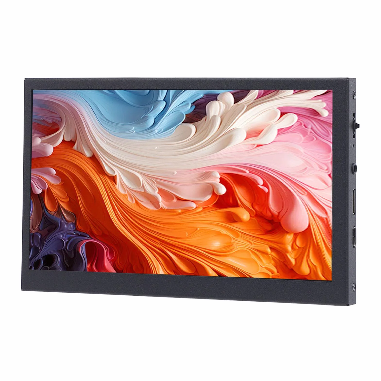 7 -calowy Monitor z Ekranem Dotykowym i Podwójnymi Głośnikami, Kąt Przeglądania 170 °, Ekran Dotykowy Wtyczki i Odtwarzania 1024x600 dla Raspi, dla Retro Pi, dla 7 8 10, dla OS
