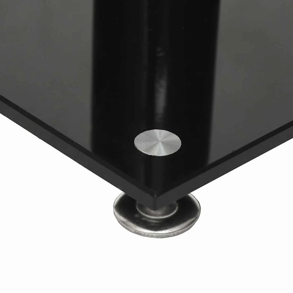 Stojak na głośniki, 2 sztuki, z hartowanego szkła z aluminiową kolumną, wysokość 55 cm, antypoślizgowy, zarządzanie kablami, obciążenie do 25 kg, idealny do kina domowego, studia, salonu