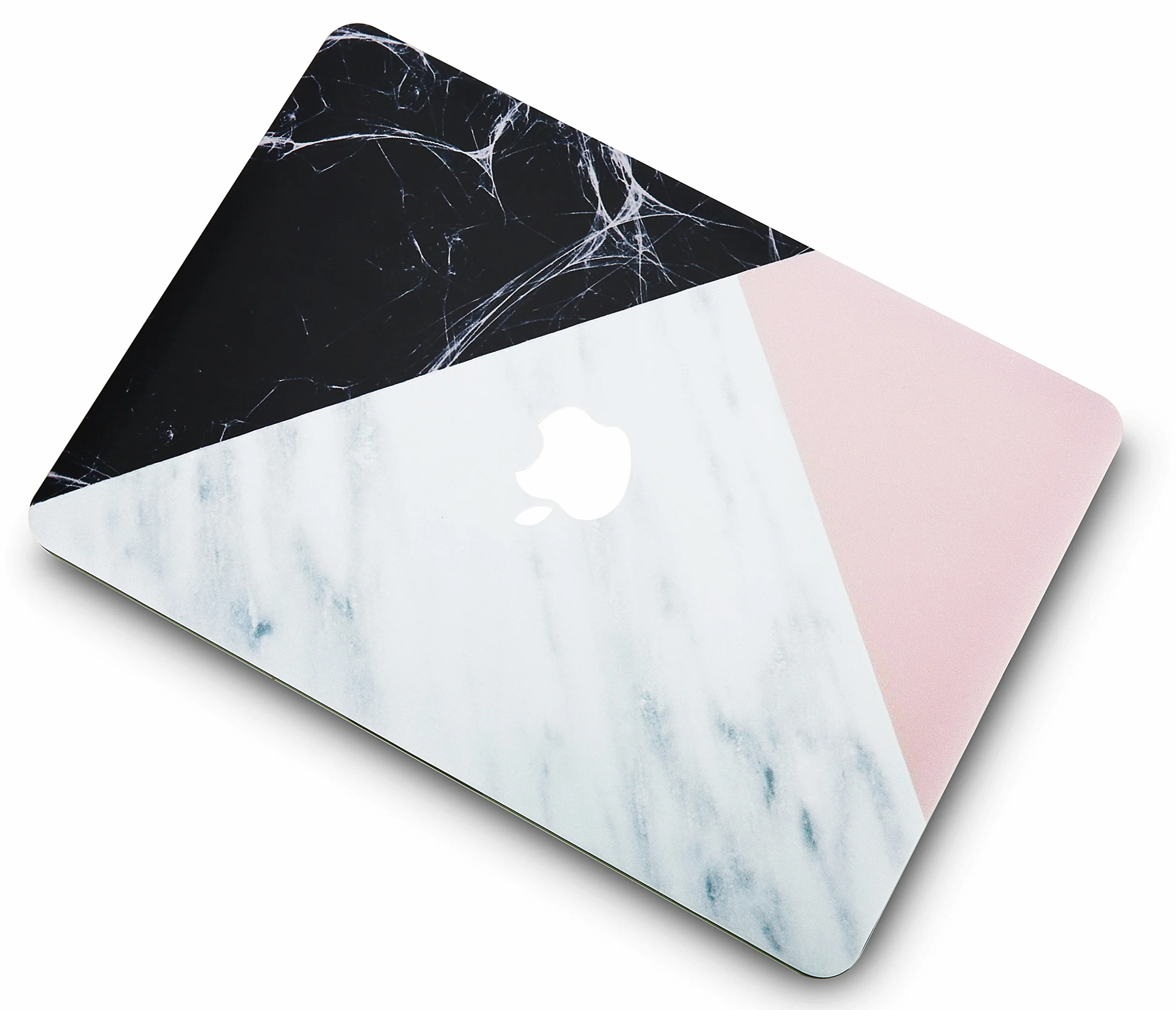 KECC Etui do MacBook Air 13 cali etui ochronne Case Cover MacBook Air 13.3 etui {A1466/A1369} (marmur biały, różowy, czarny)