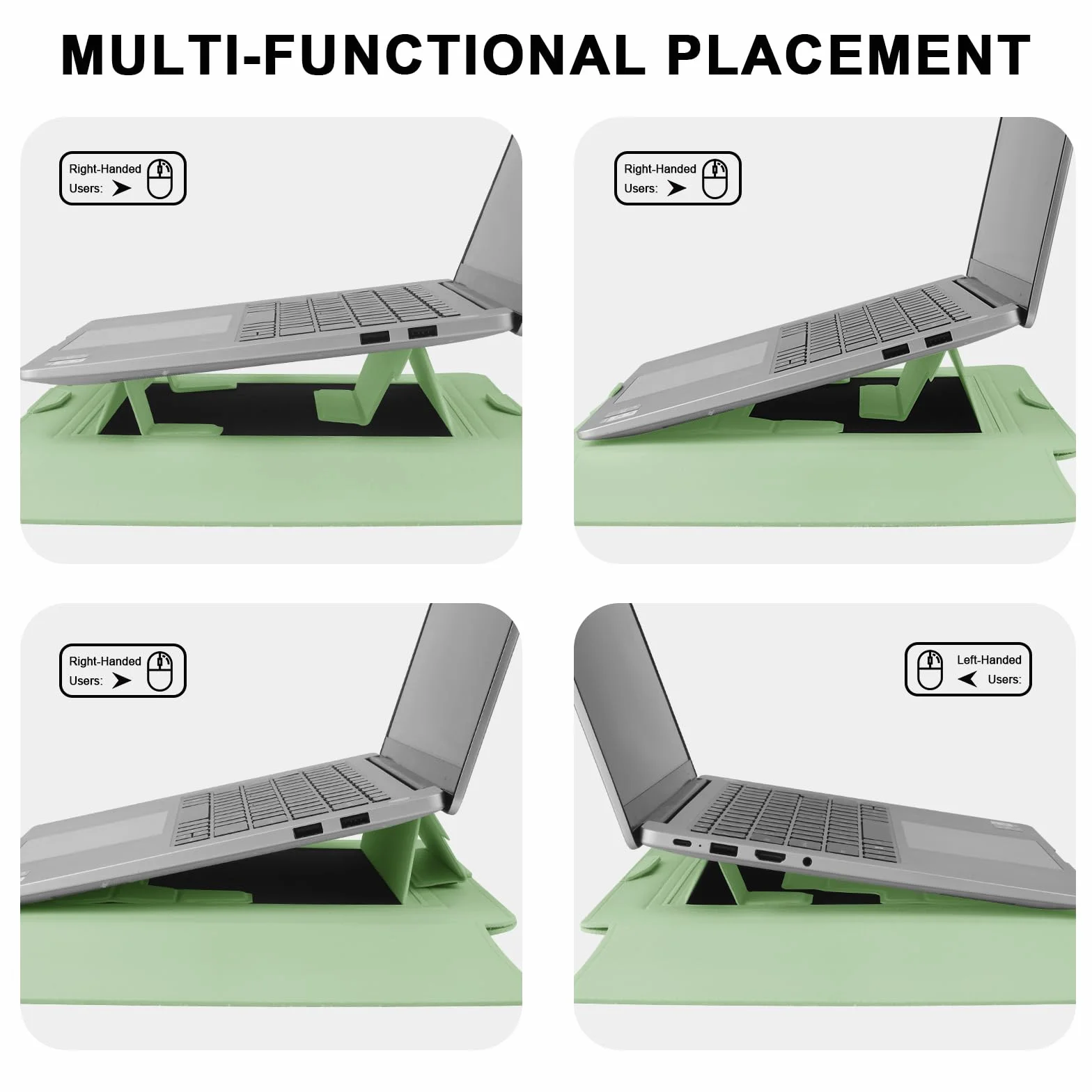 HoYiXi Etui ze sztucznej skóry z uchwytem na laptopa 13,3"/13,6", kompatybilne z MacBook Pro 14 / MacBook Air 13 (M1 M2)/ASUS Vivobook 14 / Dell XPS 13 / ASUS Acer Matebook, torba na notebooka