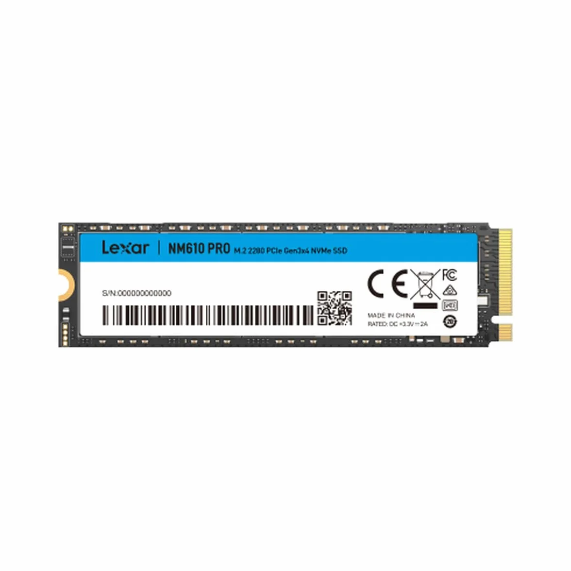 Lexar Disque SSD NM610 Pro 1To (1000Go) - NVMe M.2 Typ 2280
