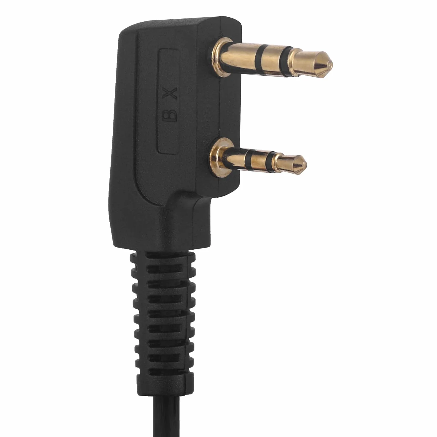 Kenwood słuchawki z mikrofonem Walkie Talkie zestaw słuchawkowy do Baofeng uv-5r uv-9r bf-88s bf-f8hp tk-2202 tk-2402 tk-3402 nx-200 nx-320 Icom radio z zaczepem na uszy w kształcie PU G i mikrofonem PTT, 10 sztuk