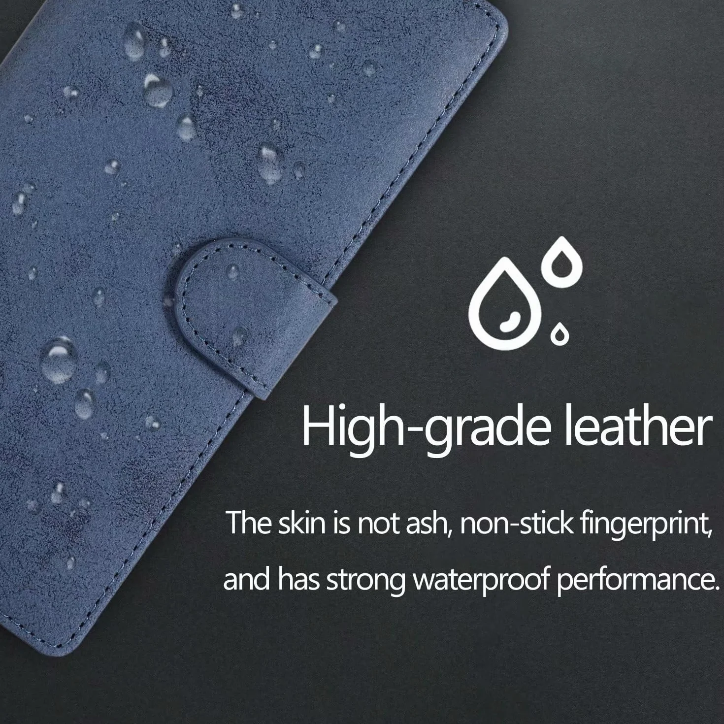 Etui z klapką do Samsung Galaxy S23 Ultra/S23 Plus/S23, retro matowe 2 w 1, magnetyczne odpinane skórzane etui na telefon z przegródką na karty, niebieskie 2, S23 6,1"