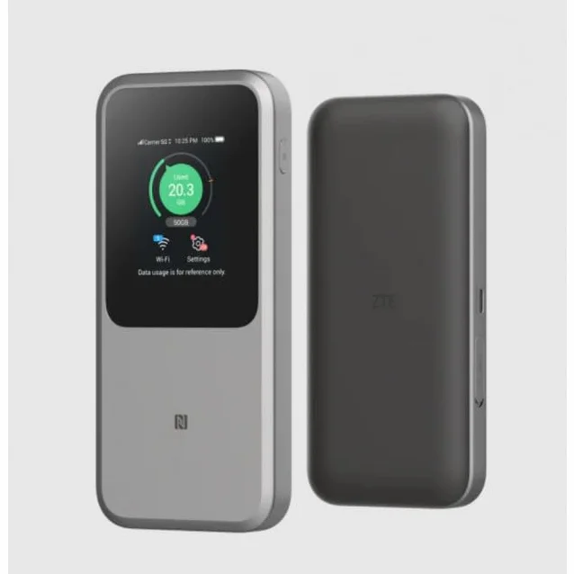 ZTE U50 Pro 5G przenośny router hotspot WiFi 6 3600 Mbps z gniazdem na kartę SIM, 10000 mAh, 27 W, szybkie ładowanie
