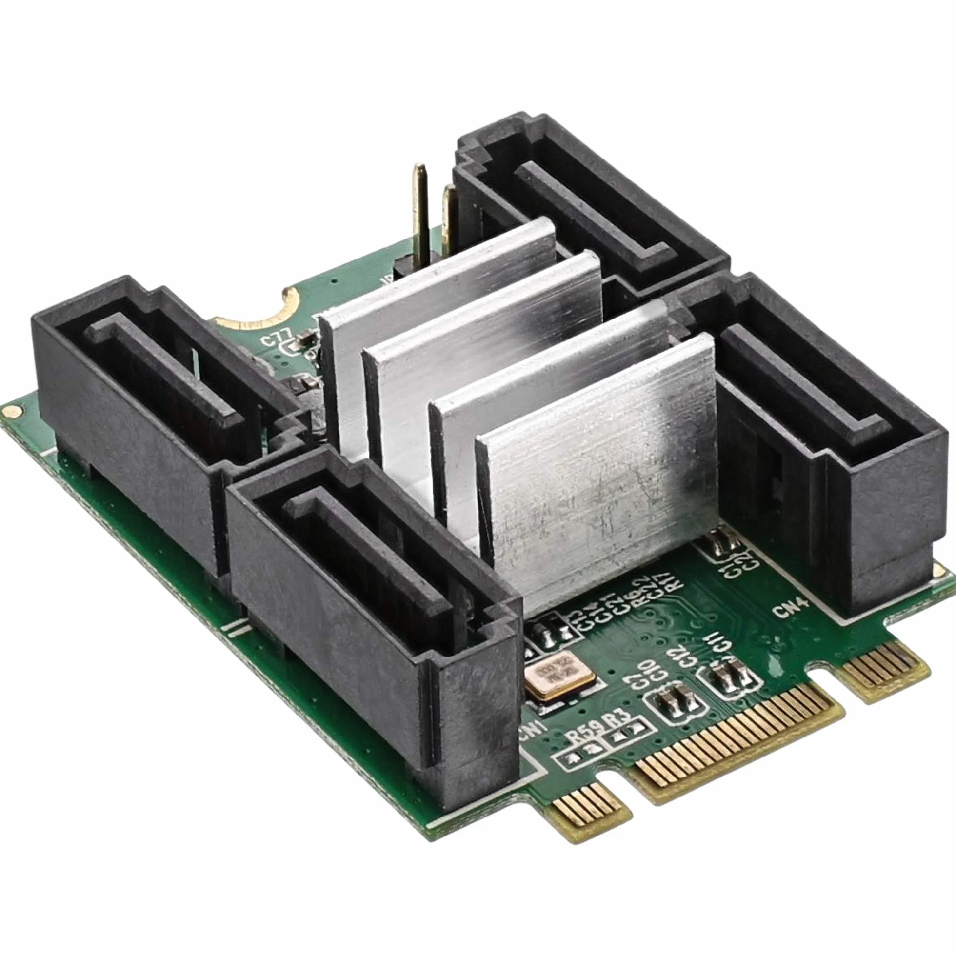 InLine 66910 M.2 PCIe 2.0 karta SATA, 4 x SATA 6 Gb/s, RAID 0,1, 10, JBOD