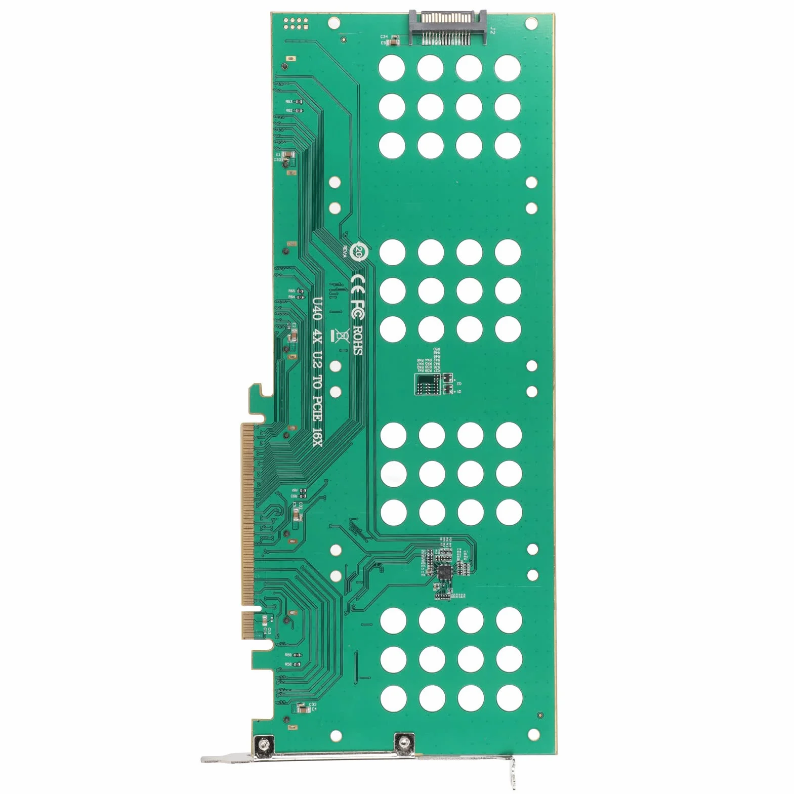 Karta rozszerzenia dysku twardego PCIE 3.0 X16 M.2 U.2 SSD Karta NVMe na kartę PCIe zapewniająca szybszą wydajność systemu w komputerach stacjonarnych