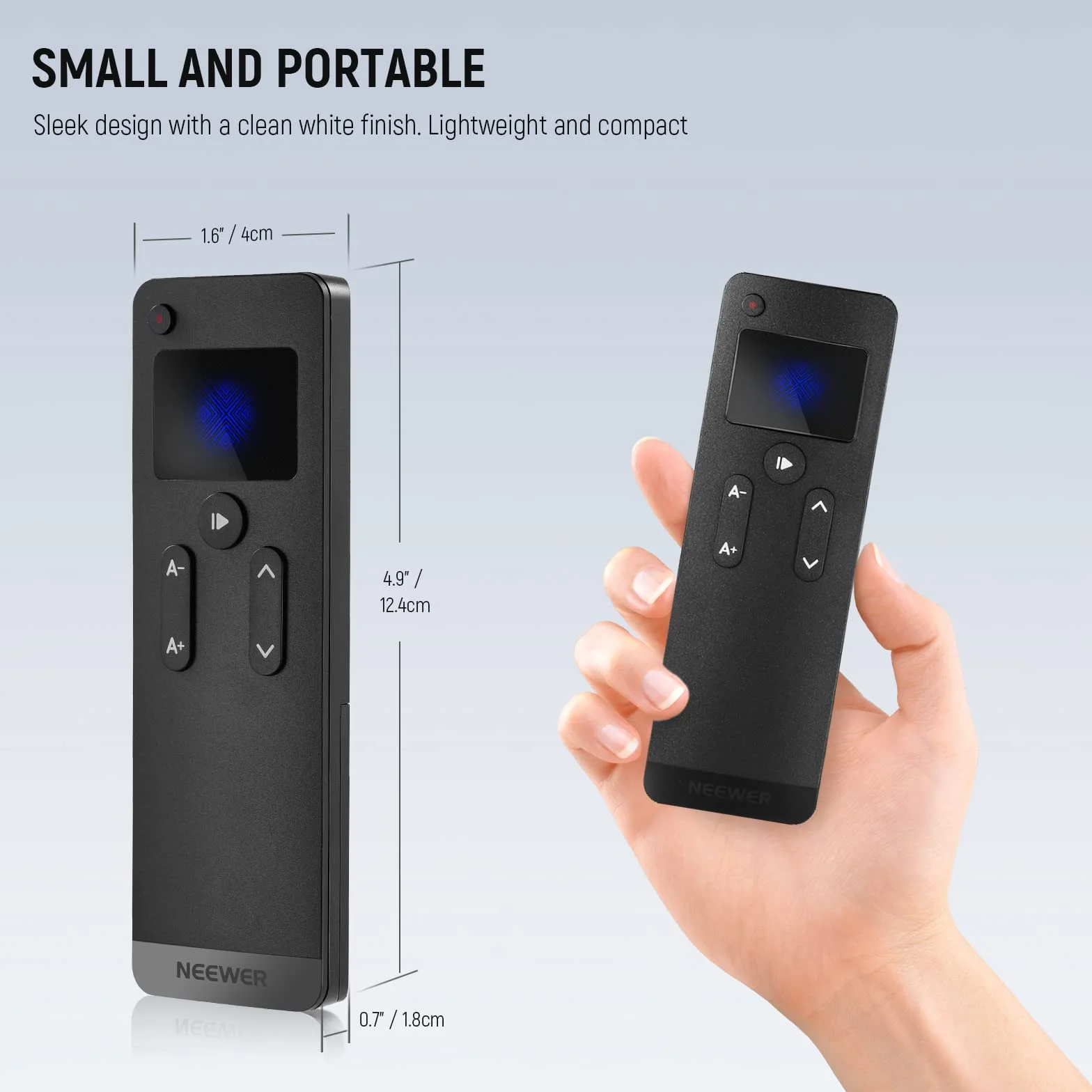Neewer RT113 zdalna aplikacja teleprompter, ulepszona o bezpośrednie połączenie Bluetooth i cichy przycisk, kompatybilna ze smartfonami i tabletami z systemem iOS Android do X17 II/X16/X12/X14 itp