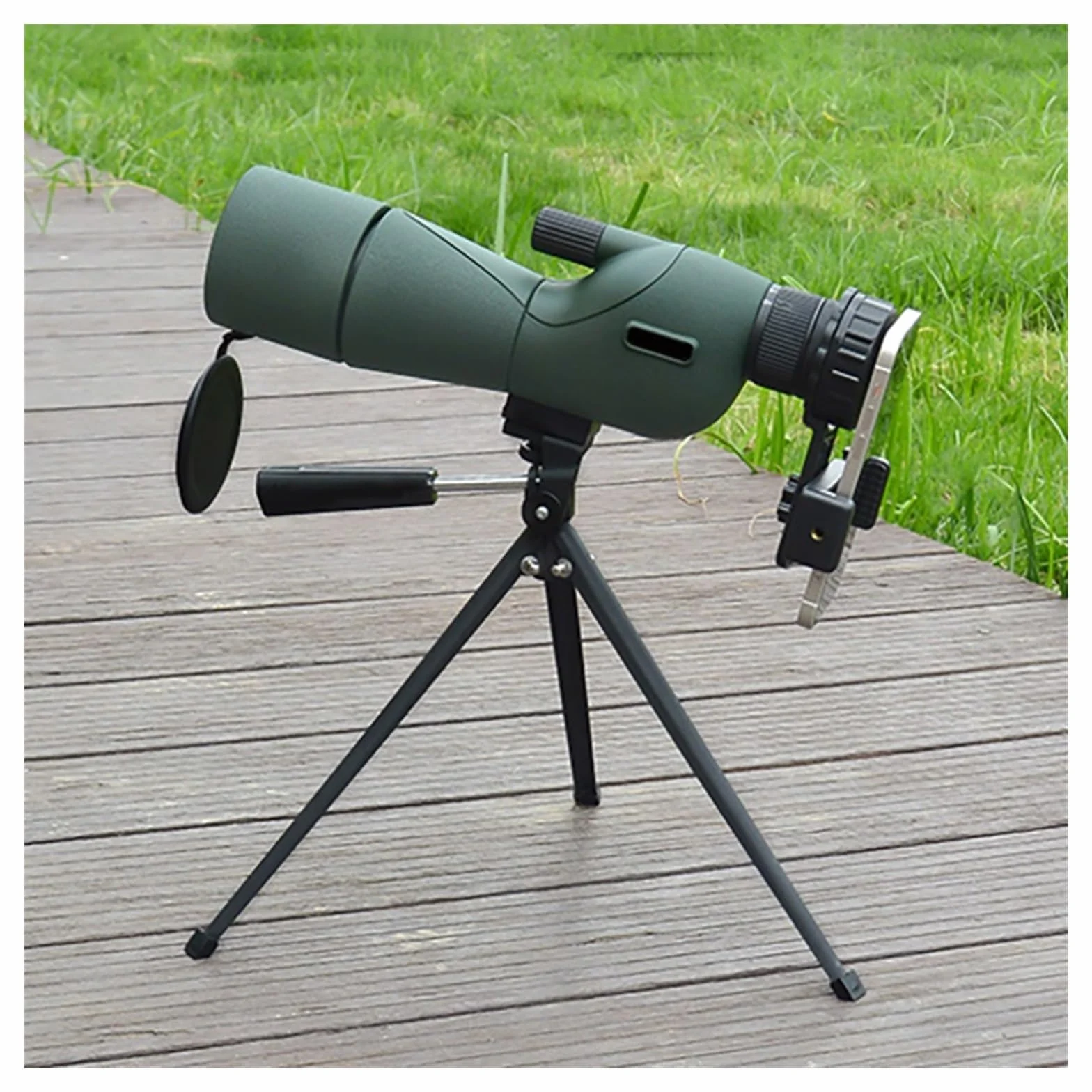 25-75x60mm HD Luneta Obiektyw ED Potężny Monokularowy Teleskop Z Powiększeniem Bak4 Pryzmat Na Zewnątrz Camping Obserwacja Ptaków Strzelanie Mocny Okular I PowięKszenie(Green set)