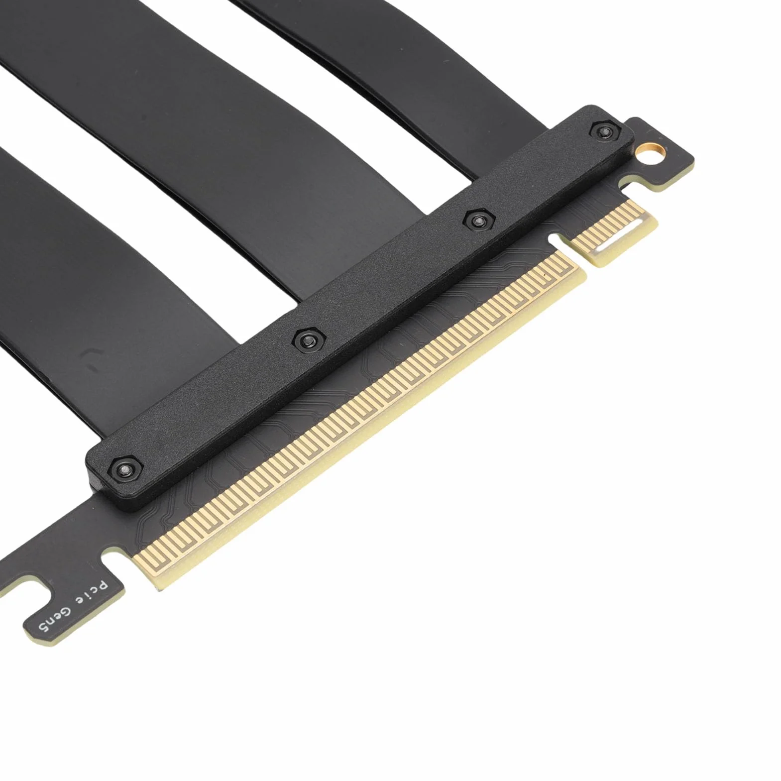 Annadue Kabel Przedłużający PCIe 5.0 X16, Elastyczny Przedłużacz Karty Graficznej GPU 128 Gb/s, Kabel Riser Gen 5 do Pionowego Montażu Karty Graficznej z Ekranowaniem EMI (20 cm)