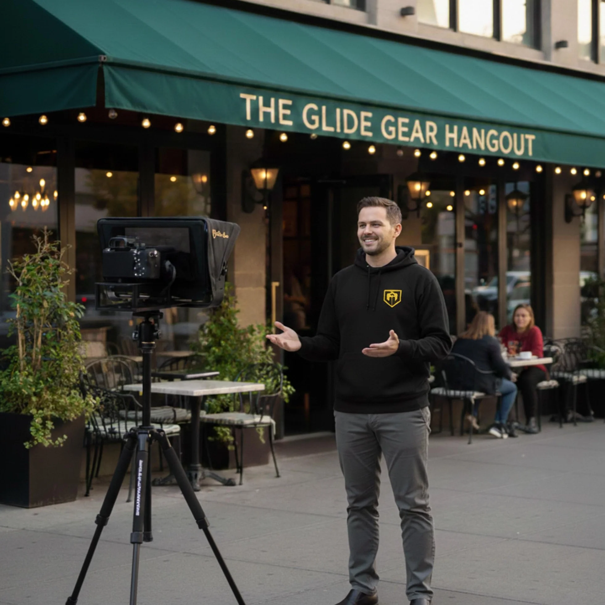 Glide Gear TMP 100 Teleprompter – DSLR, Tablet, Smartphone – 12" Glass, Carry Case, No Assembly