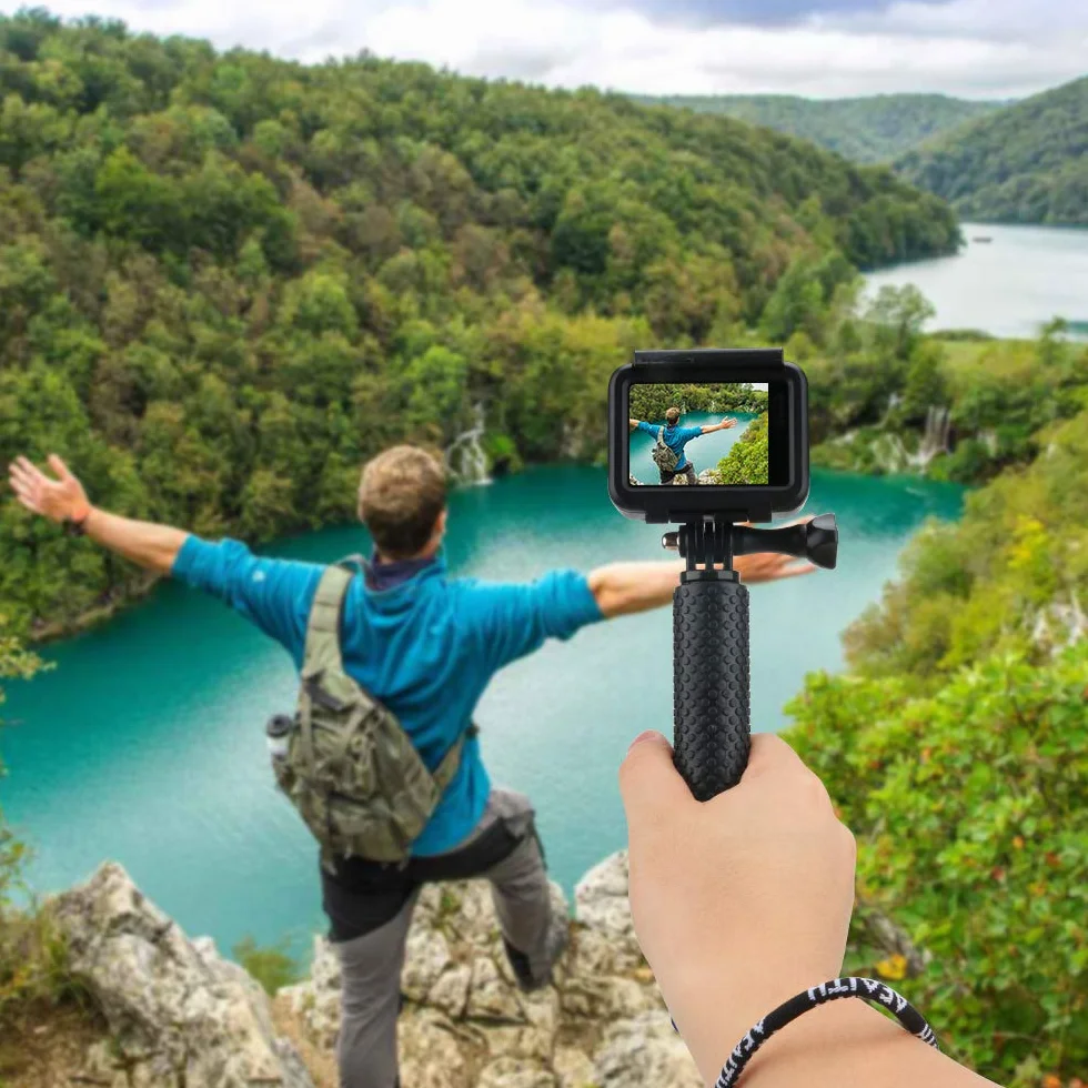 AFAITH Wodoodporny aluminiowy uchwyt do selfie, wysuwany ręczny drążek teleskopowy monopod kompatybilny z kamerami akcji GoPro Hero 13 12 11 10 9 8 7 6 5 4 DJI OSMO EK5000 EK7000 SJ4000 SJ5000