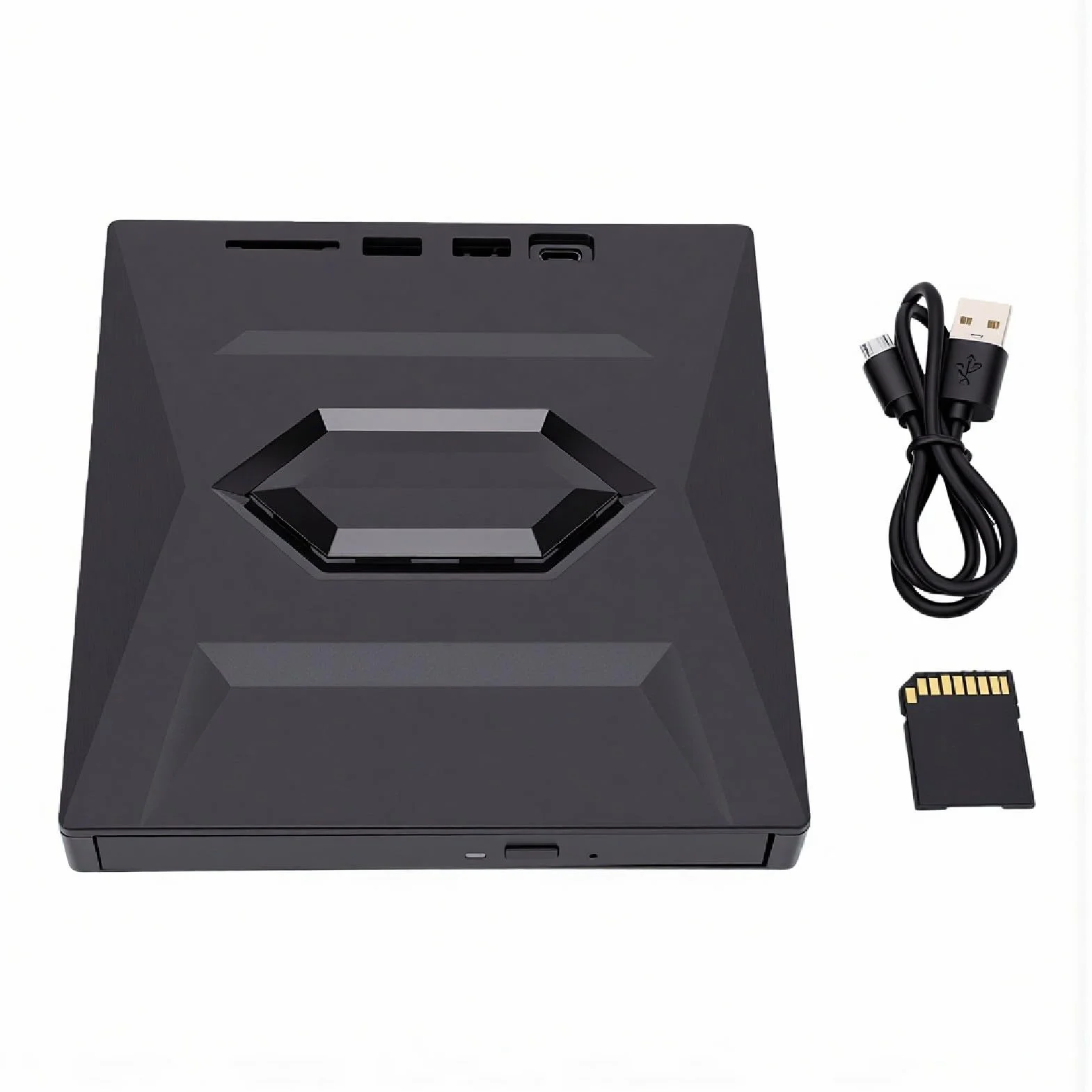 Zewnętrzny Napęd Blu Ray do Laptopa, Nagrywarka CD DVD Blu Ray, Przenośny Odtwarzacz - DVD Napęd CD Kompatybilny z Laptopem, Komputer Stacjonarny do Podróży Służbowych i