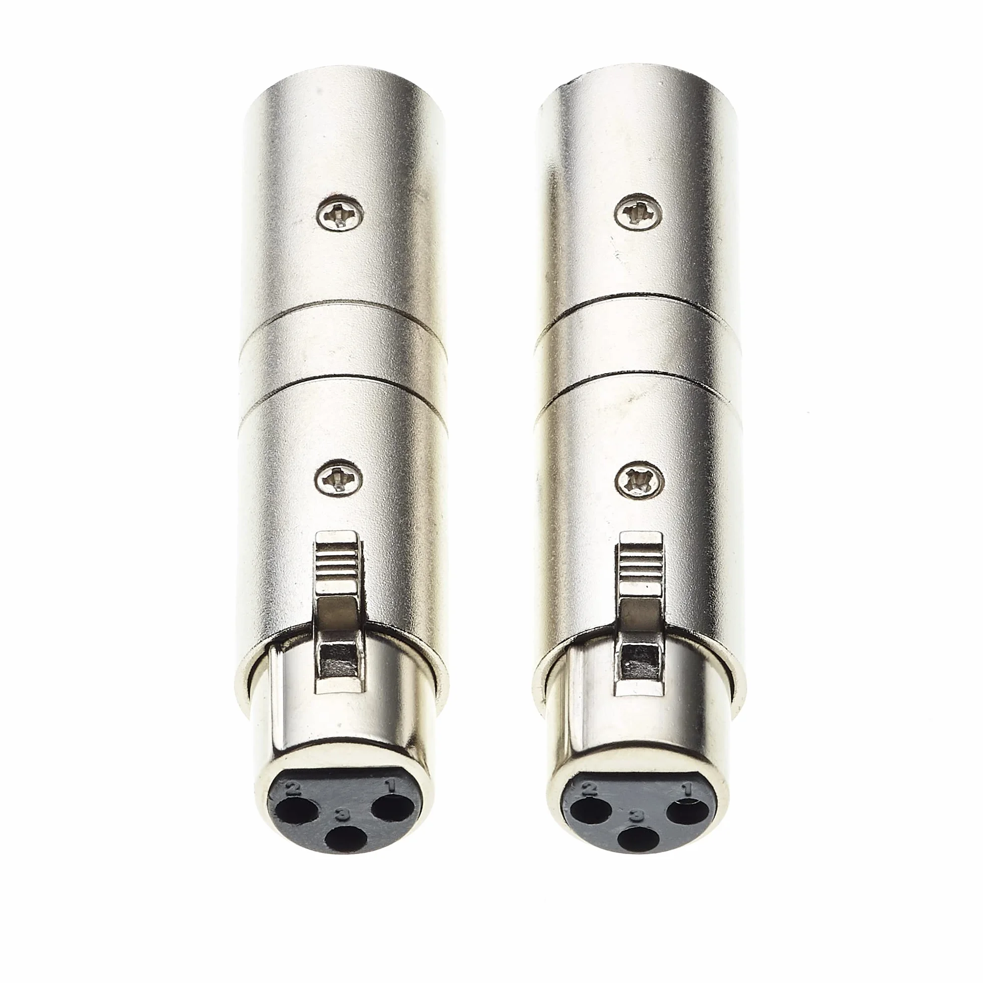 XLR Coupler Male To Female | Phase Reverse Adapter For Instrument Cables And Mic Extender | 2 Sztuki