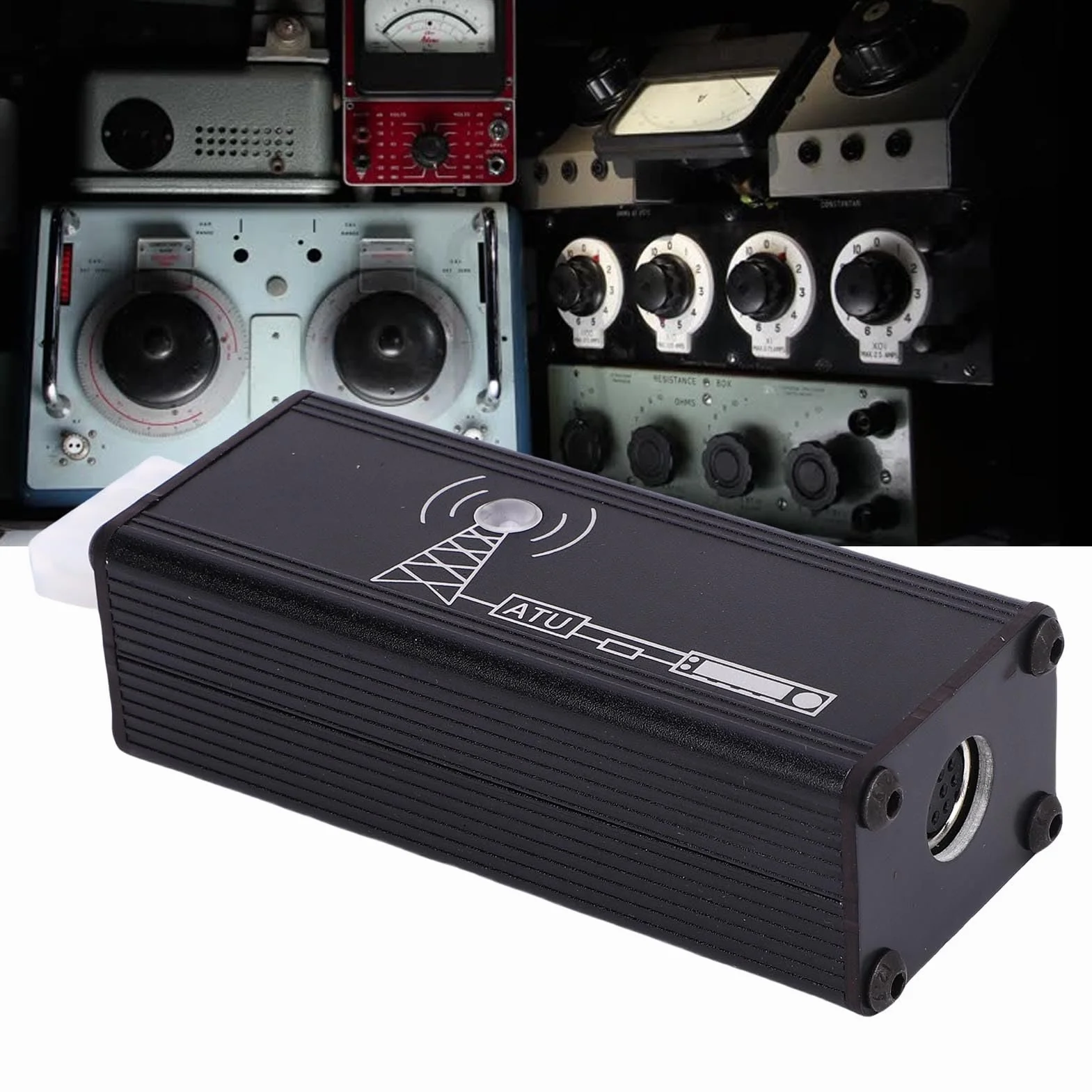 Asixxsix Konwerter tunera antenowego, 4-przewodowy protokół interfejsu maszynowego dla radiotelefonów, z diodą LED, do modeli DX10, FTDX101, FTDX3000, 991, 891, 897, 450D