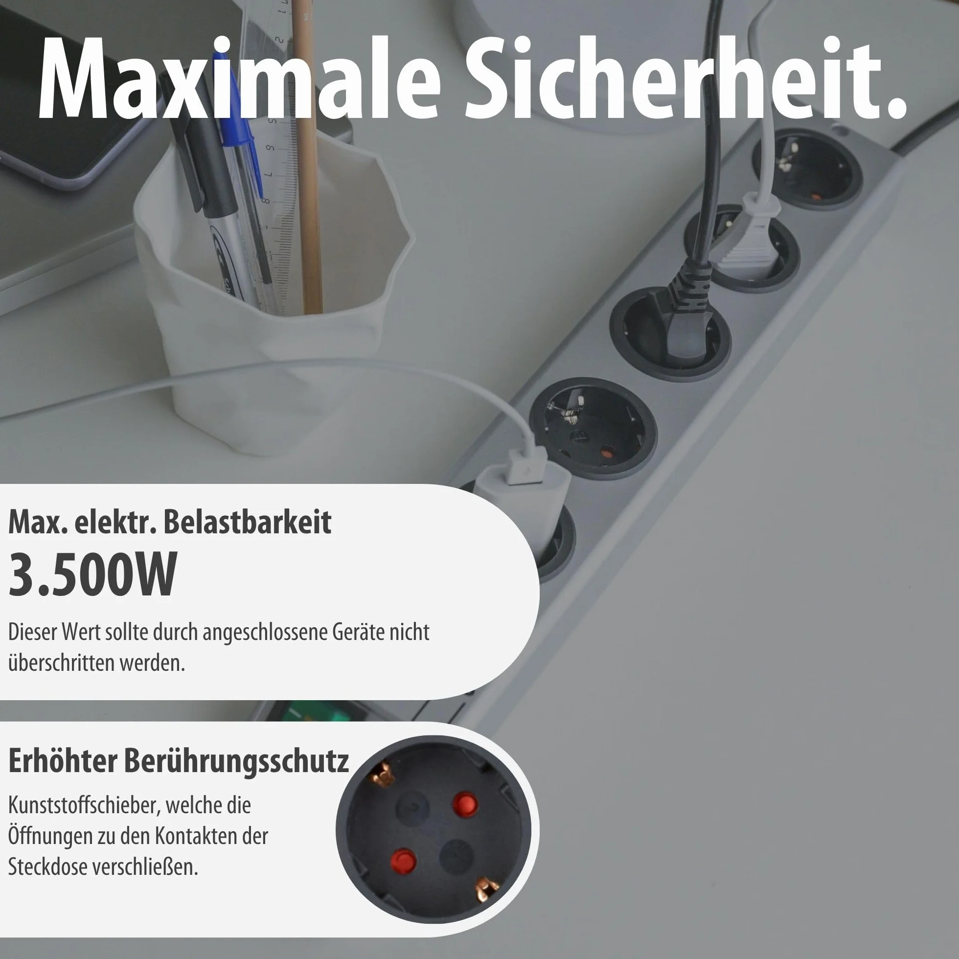 Brennenstuhl Supersolidna ochrona przeciwprzepięciowa 4,500 A