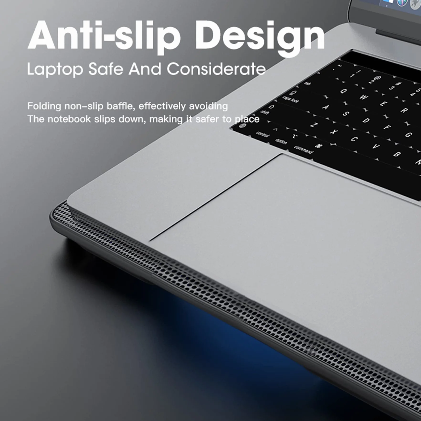 Retoo Podkładka chłodząca do laptopa LED 12-15,6 cala cicha 2 wentylatory USB stojak regulowany