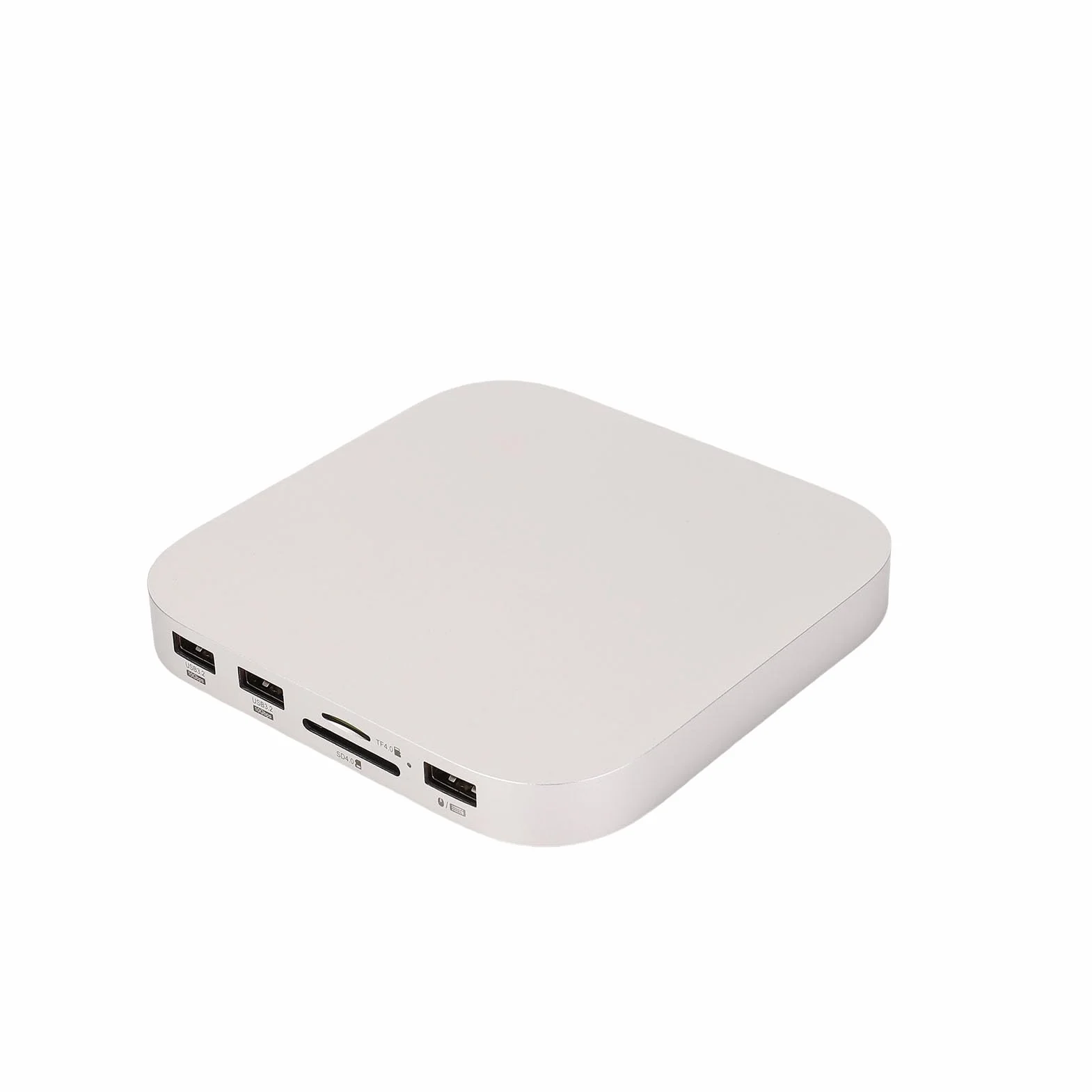 Generic Ultraszybka Obudowa M.2 NVMe SSD z Wieloportowym Koncentratorem USB do Komputerów Stacjonarnych Mini M4, Stop Aluminium, 40 Gb/s, Idealna dla Graczy