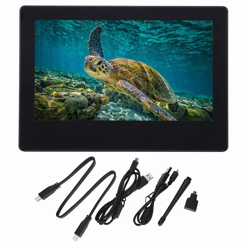 7-calowy monitor IPS z pełnym kątem widzenia i ekranem LCD Wyświetlacz HDMI z obudową do komputera Mini PC Display