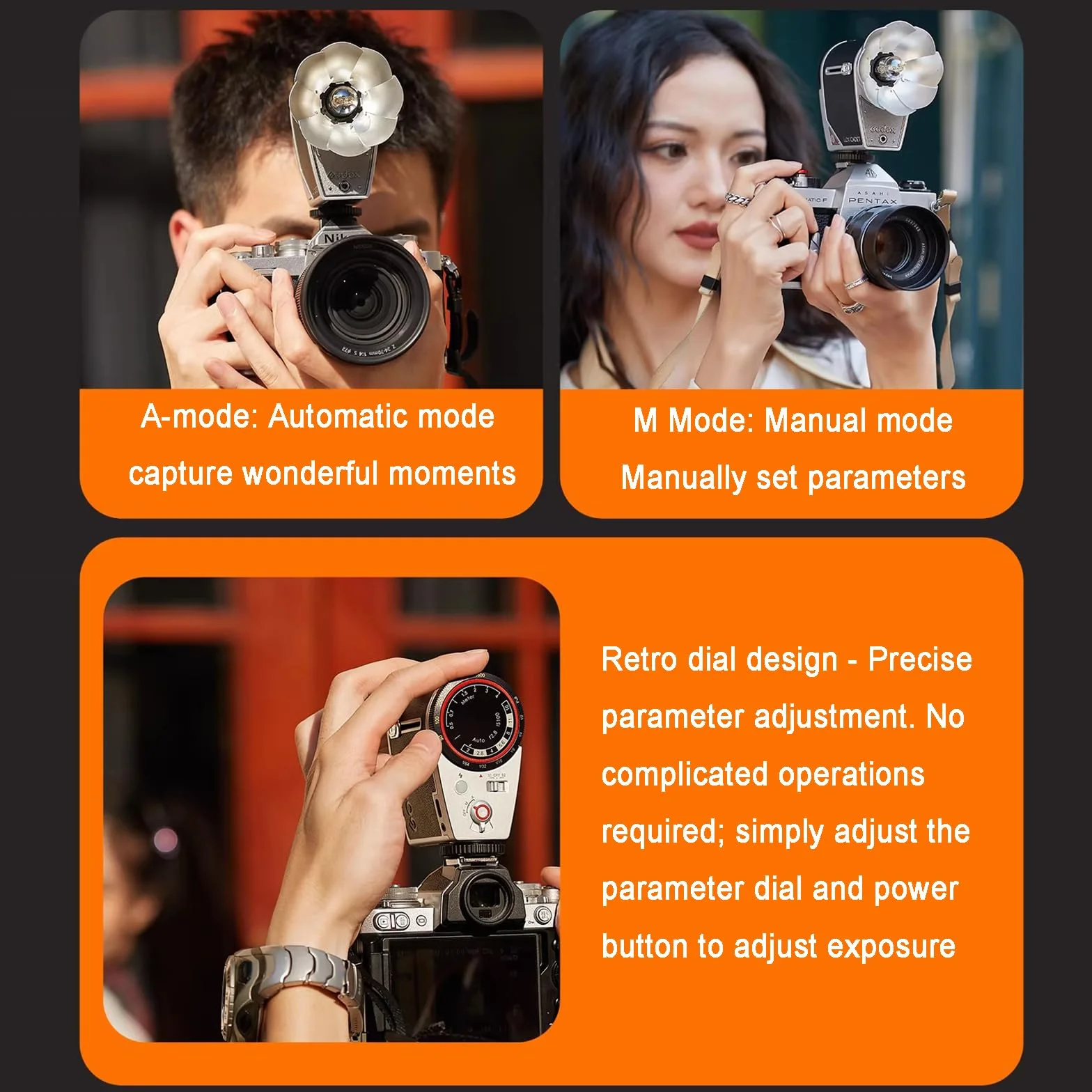 Lampa błyskowa do aparatu Speedlite ze srebrnym reflektorem, temperatura barwowa 6200 K, ogniskowa 28 mm, możliwość ładowania, kompatybilna z lustrzankami cyfrowymi i kamerami filmowymi