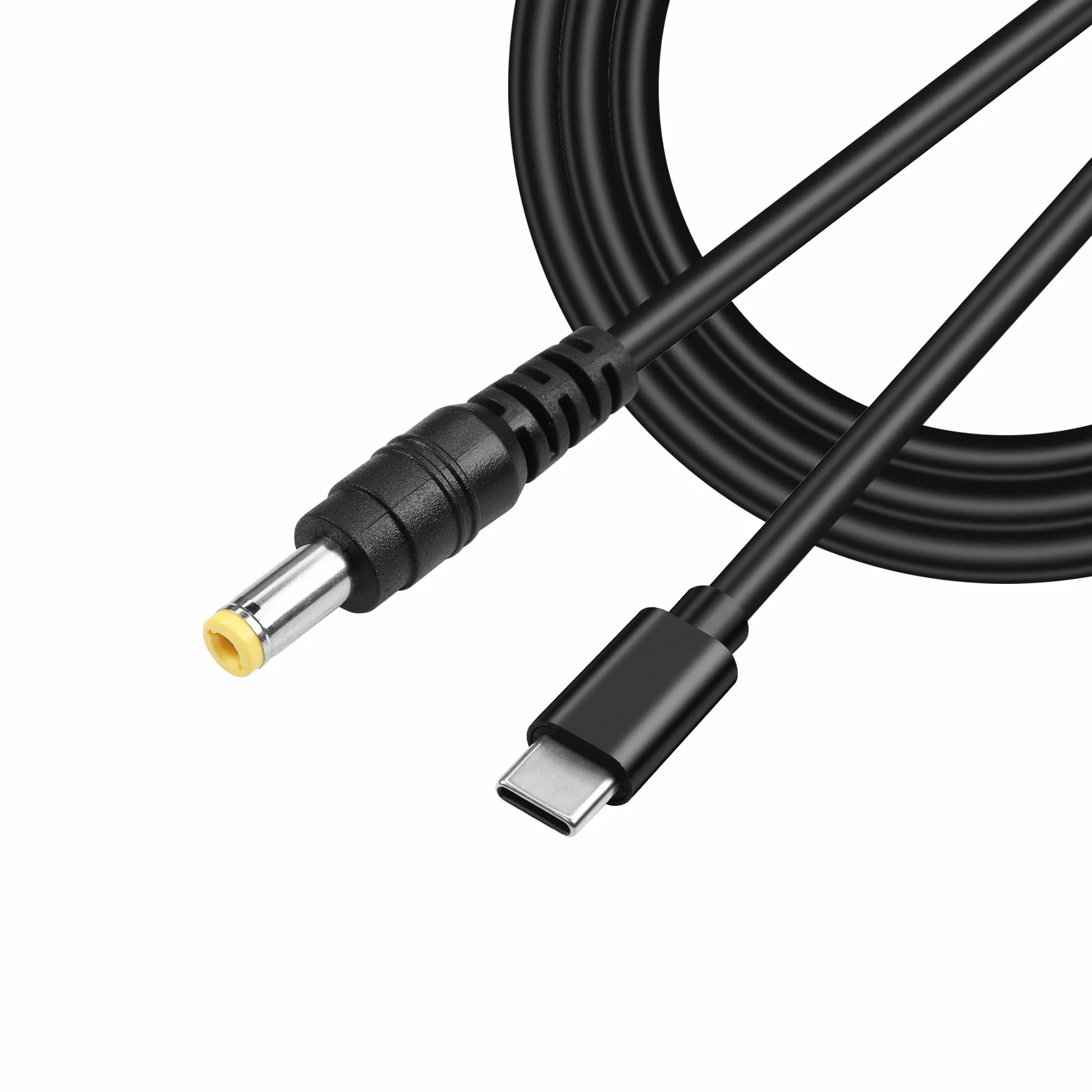 GINTOOYUN Kabel do ładowania USB typu C na DC 9 V, wejście USB-C męskie do DC5,5 x 2,5 mm, wtyczka kabel do ładowania, do routera, CCTV itp. (12 V)