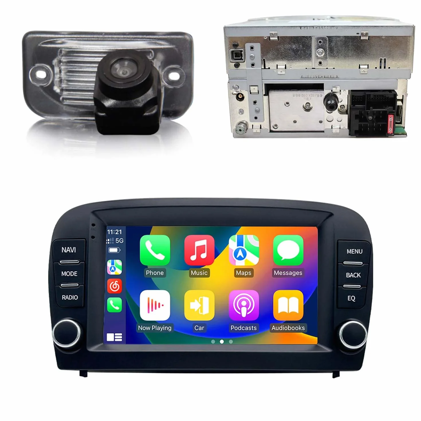 Radio samochodowe z systemem Android z nawigacją GPS, ekran dotykowy Canbus + noktowizor HD kamera cofania zamiennik do Mercedes-Benz SL R129 R230 SL55AMG SL63AMG SL65AMG SL280 SL300 SL350 SL500 SL600