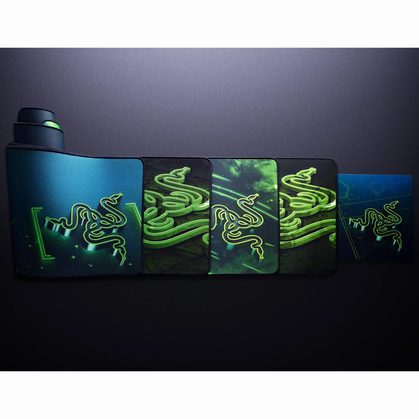 Razer Goliathus Stealth - podkładka pod mysz do gier (mikroteksturowany splot, ultracienka grubość 1,5 mm, przenośna podkładka pod mysz do gier, antypoślizgowa czarna tkanina) Czarny