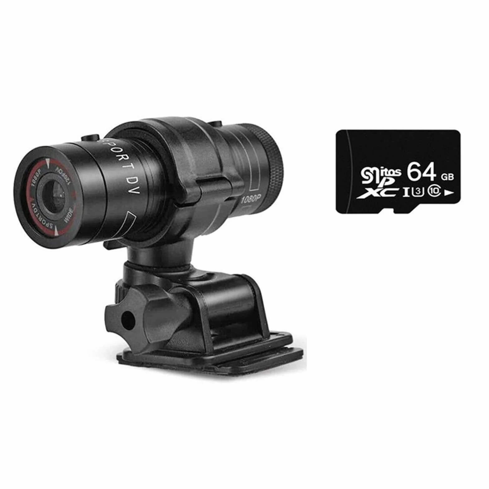 Kamera sportowa ze stabilizacją obrazu, Rowerowa kamera sportowa rower górski kask motocyklowy Action Mini kamera DV F9 kamera Full 1080p HD samochodowy rejestrator wideo Wysoka liczba klatek na sekun