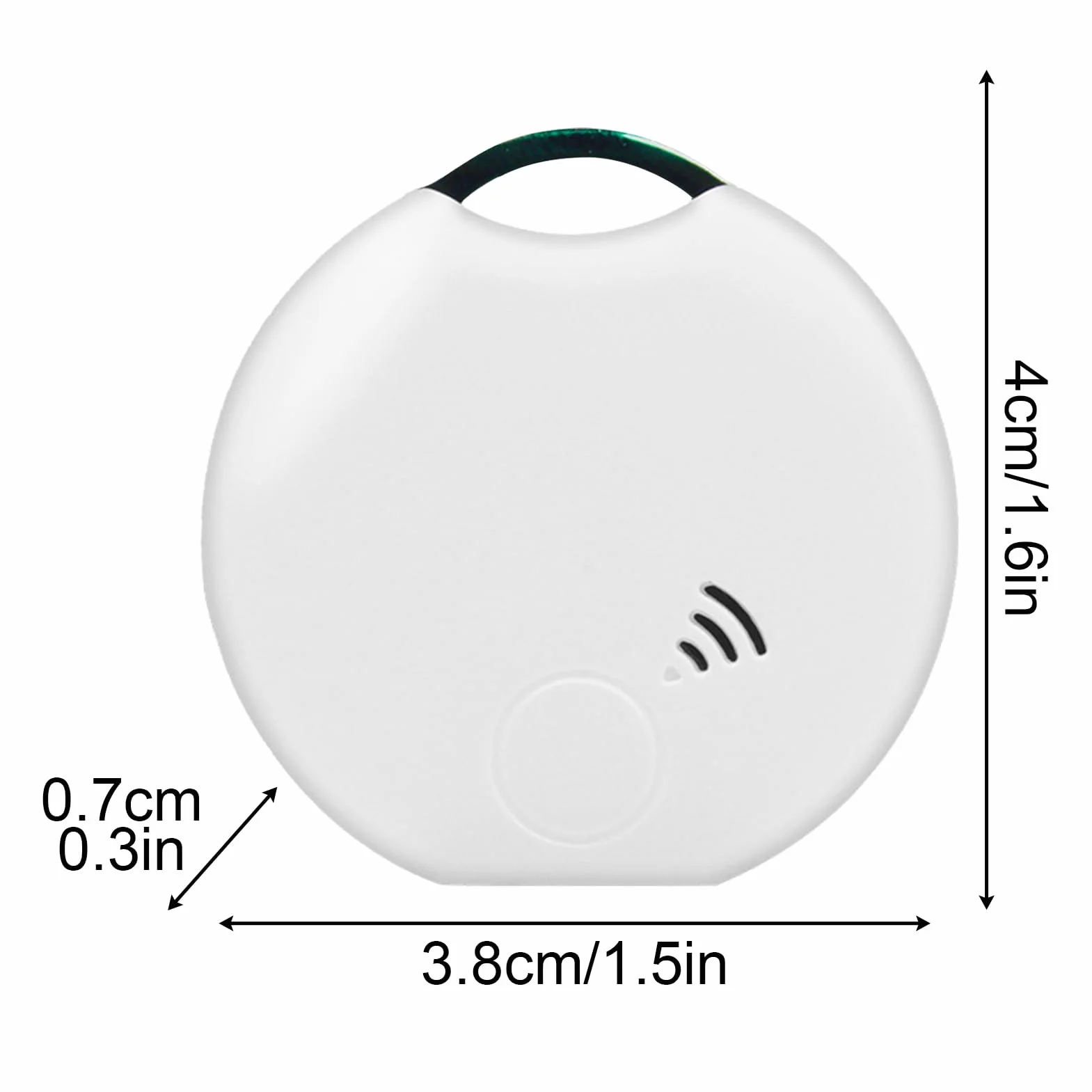 lokalizator zwierząt domowych, inteligentny tracker dla zwierząt domowych, kompaktowe akcesorium do monitorowania 4 x 3,8 x 0,8 cm, wydajna funkcja wykrywania ścieżek, narzędzie zapobiegające