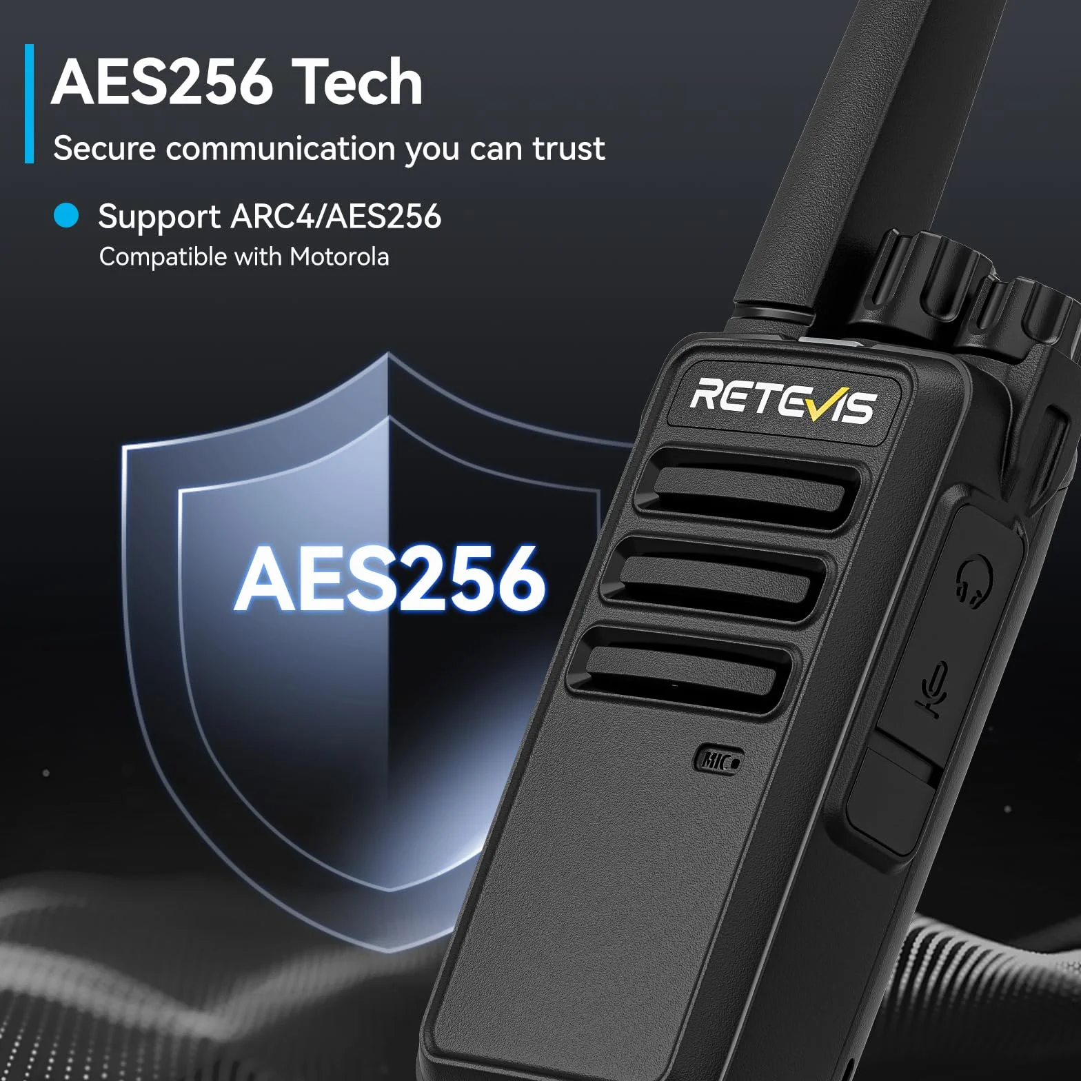 Retevis RT668D Cyfrowe Radiotelefony Dwukierunkowe z 6 Gniazdami Ładowania, Krótkofalówki PMR446 ze Słuchawką, Połączenia Grupowe, USB Typu C, Krótkofalówki do Supermarketów(opakowanie 6 szt.)