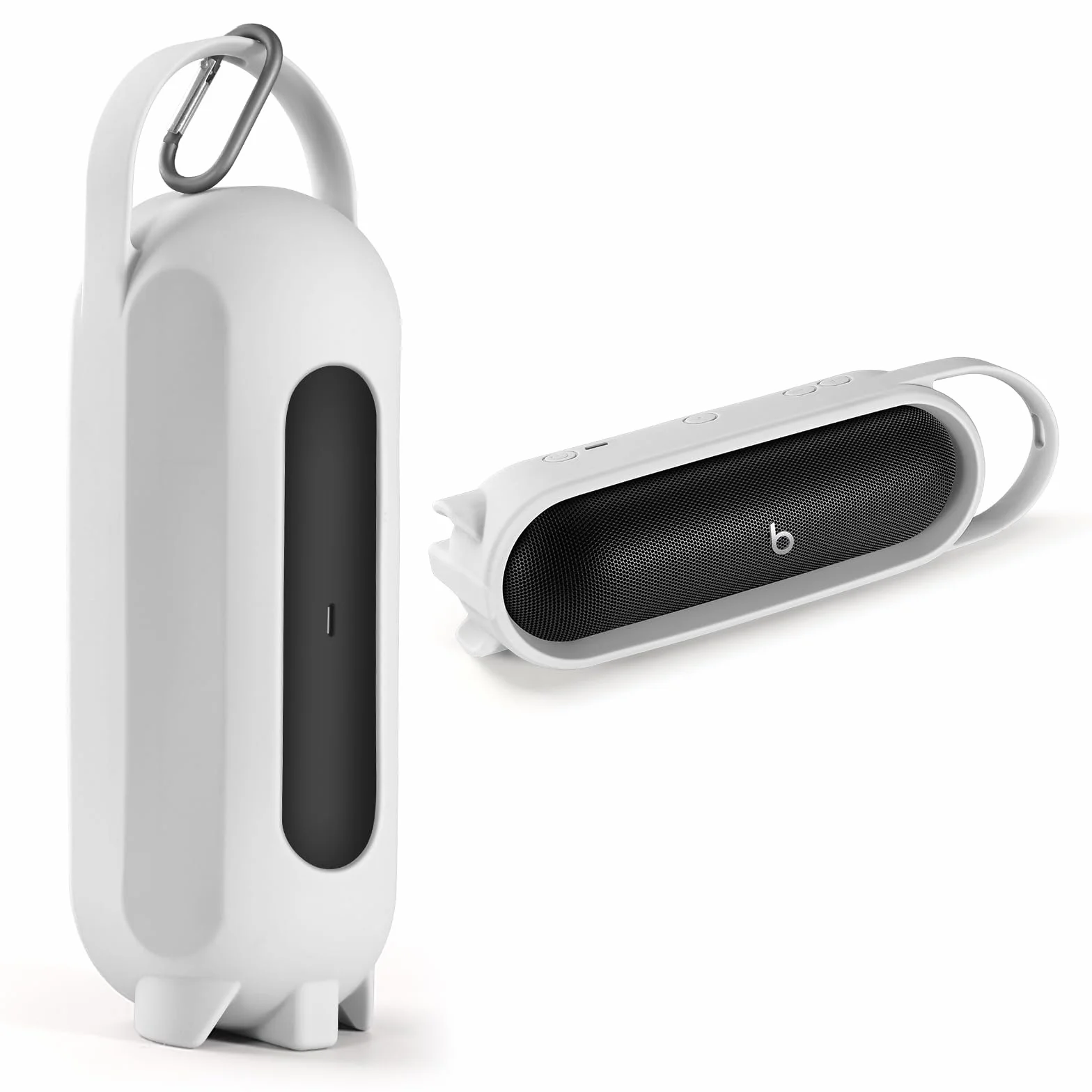 Silikonowe etui do Beats Pill Głośnik Bluetooth Pokrowiec ochronny Silikonowy miękki rękaw zapobiega zadrapaniom (szary)