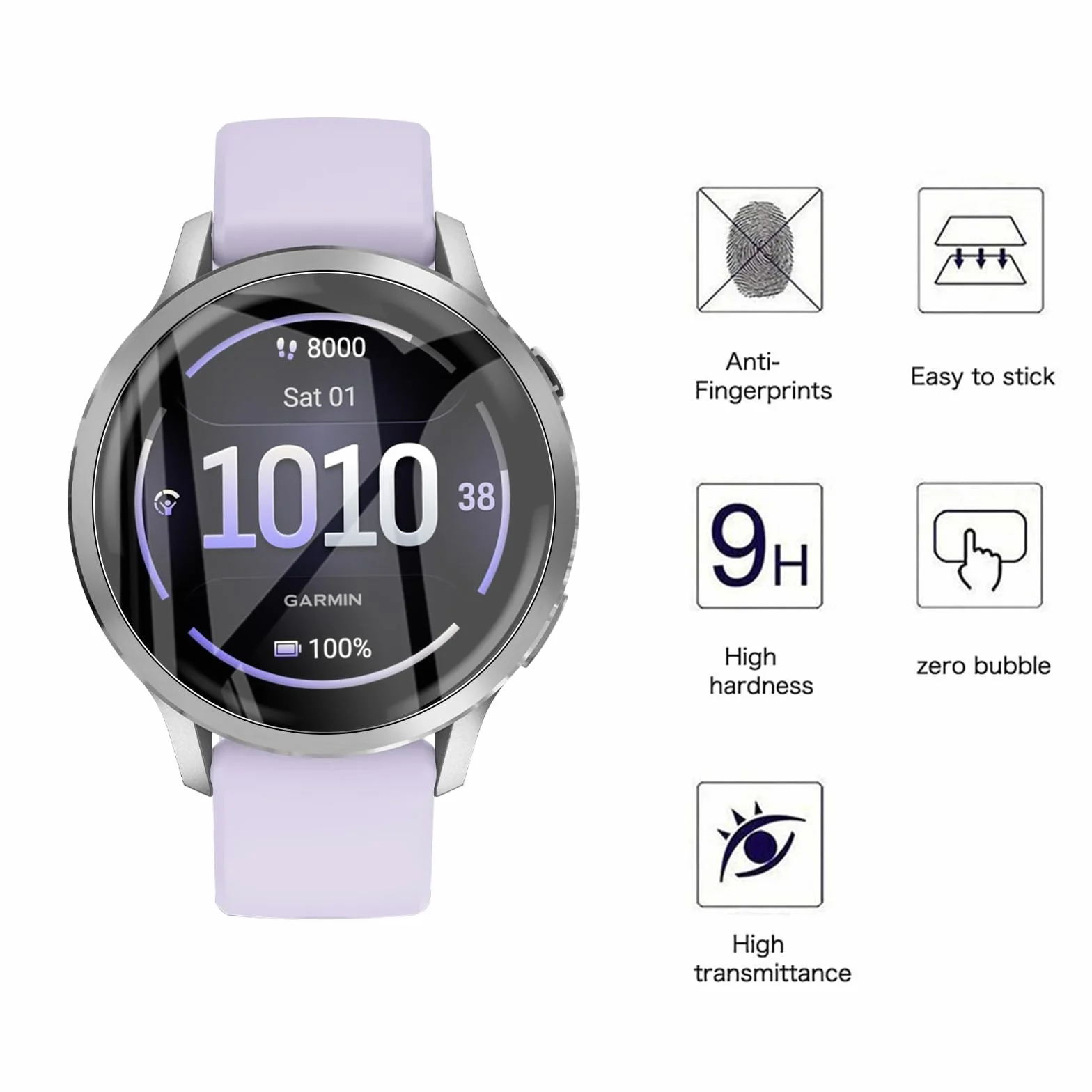 AOKUMA [5-pak do Garmin Venu 4 41 mm/Venu 3S 41 mm miękka osłona ekranu TPU, elastyczna folia TPU [nie szkło], odporna na zarysowania, bez pęcherzyków powietrza, przyjazna dla obudowy, przezroczysta