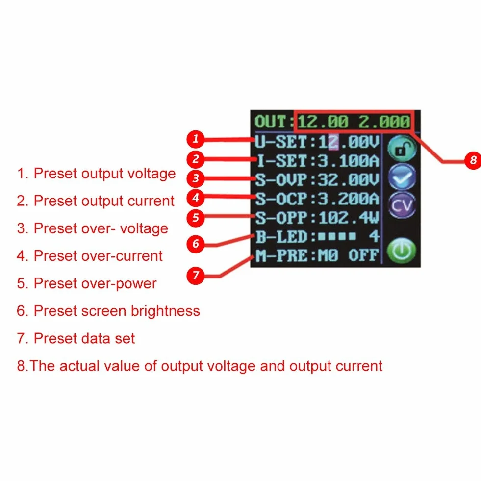 Zasilacz w dół, DPS3005 / DPS5005 regulator napięcia, moduł obniżający napięcie (DPS3005-USB-BT)