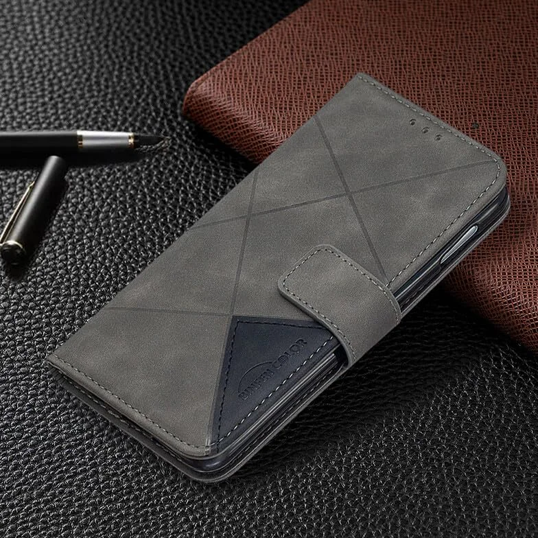 dla iPhone 13 PRO (kolor: niebieski) Trwały skórzany portfel Magnetyczne etui z klapką do gniazd kart telefonicznych