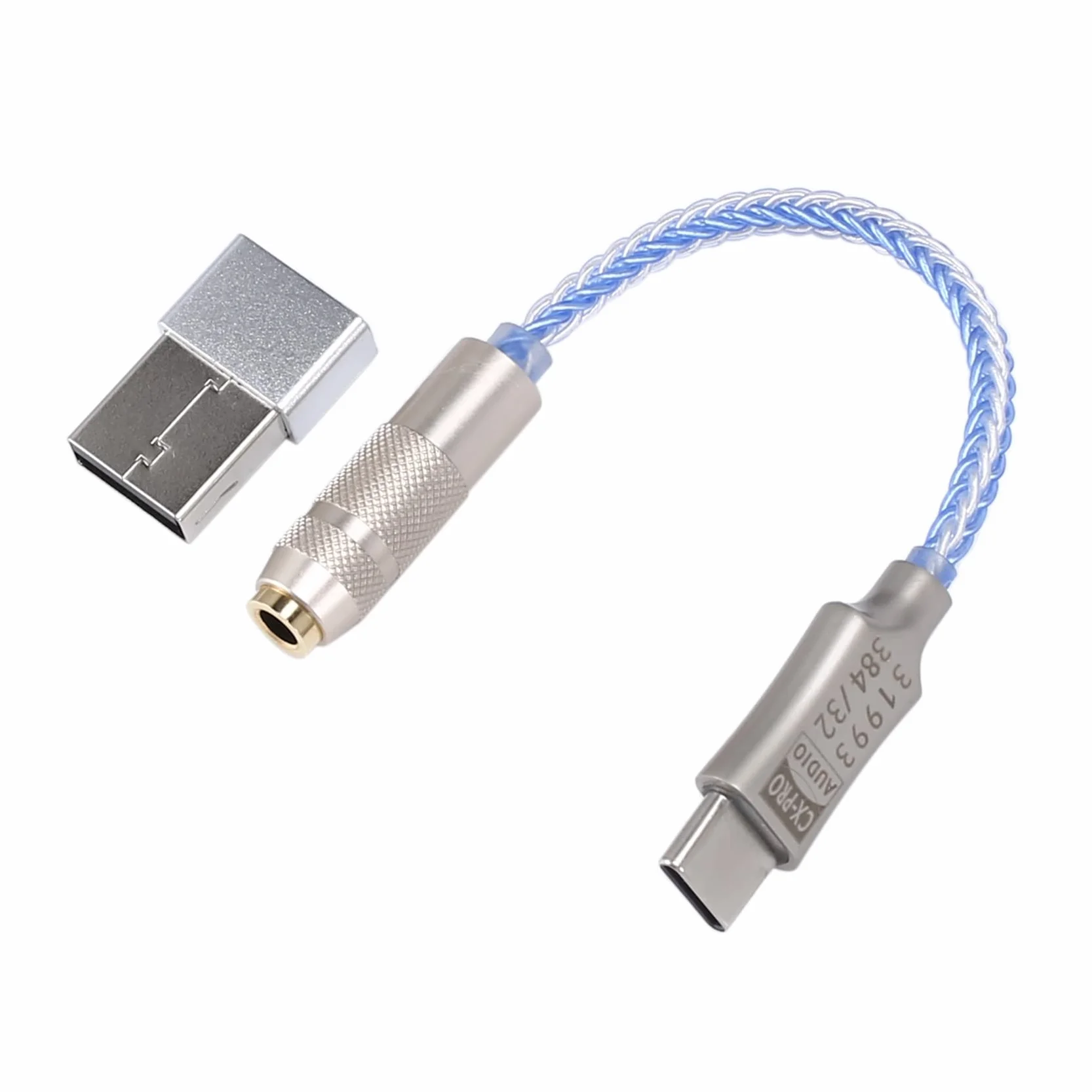 CX31993 Wzmacniacz Słuchawkowy USB C DAC 3.5mm Kabel Dekodujący Dźwięk dla Androida