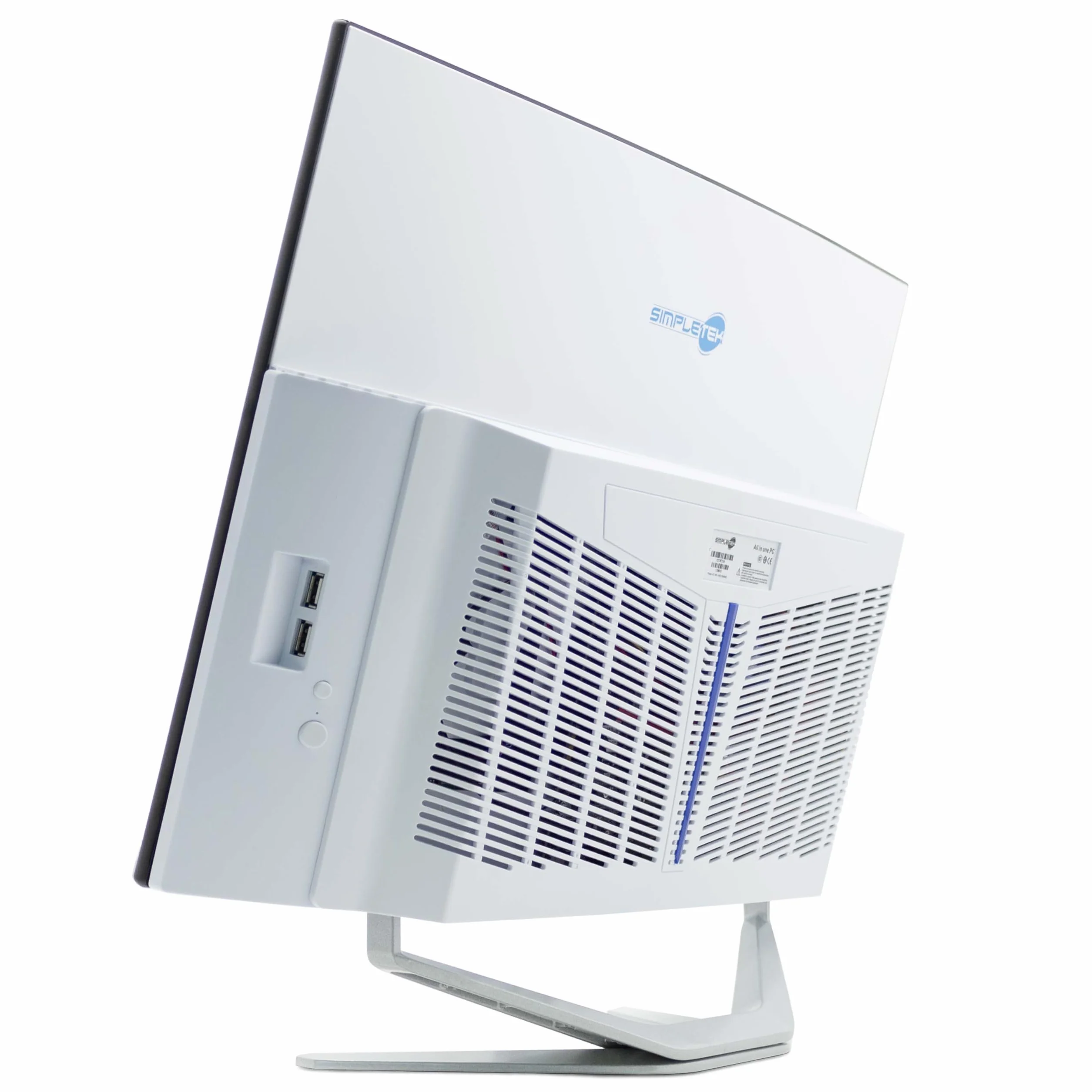 SIMPLETEK Wszystko w jednym AiO 27" FHD zakrzywiony system Windows 10 Core i7 do 3,6 GHz, 16 GB RAM SSD 240 GB + mysz bezprzewodowa w zestawie kamera internetowa PC do gier zakrzywione streaming dom