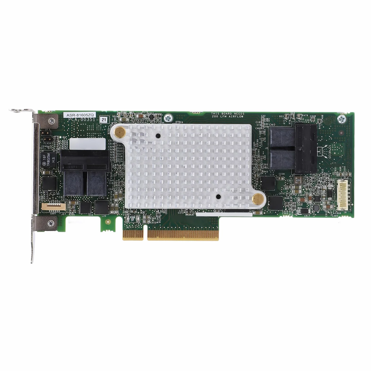 Karta ASR 81605ZQ 12 GB/s 1 GB Pamięci Podręcznej 16 Kanałów 256 urządzeń Pamięci Masowej Karta Kontrolera PCIe X8 Przesyłanie Danych w górę Macierzy SAS Macierzy PCIe X8 Kontroler