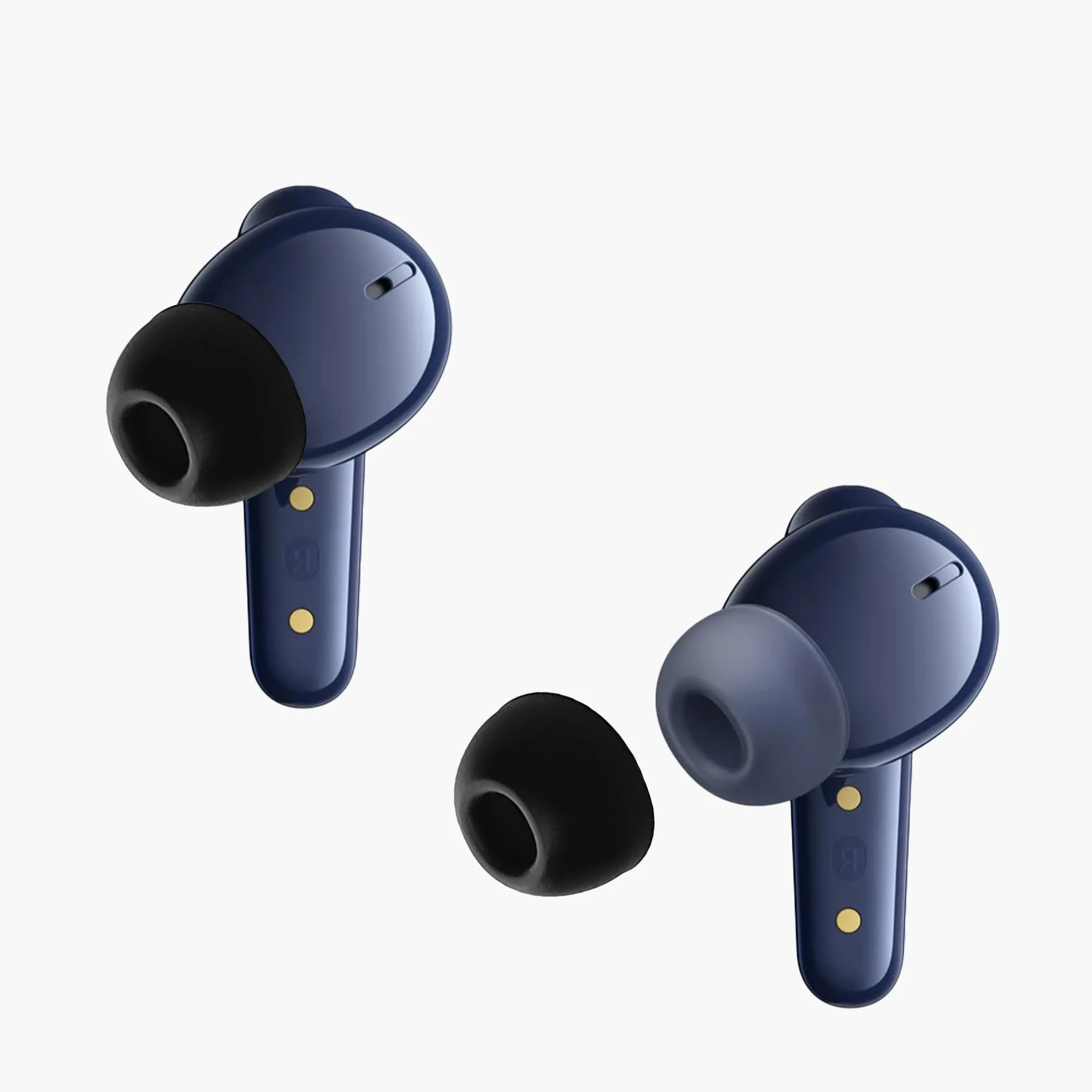 kwmobile 6 x zapasowe końcówki do uszu kompatybilne z Anker Soundcore Liberty 4 NC - silikonowe końcówki do słuchawek - czarne