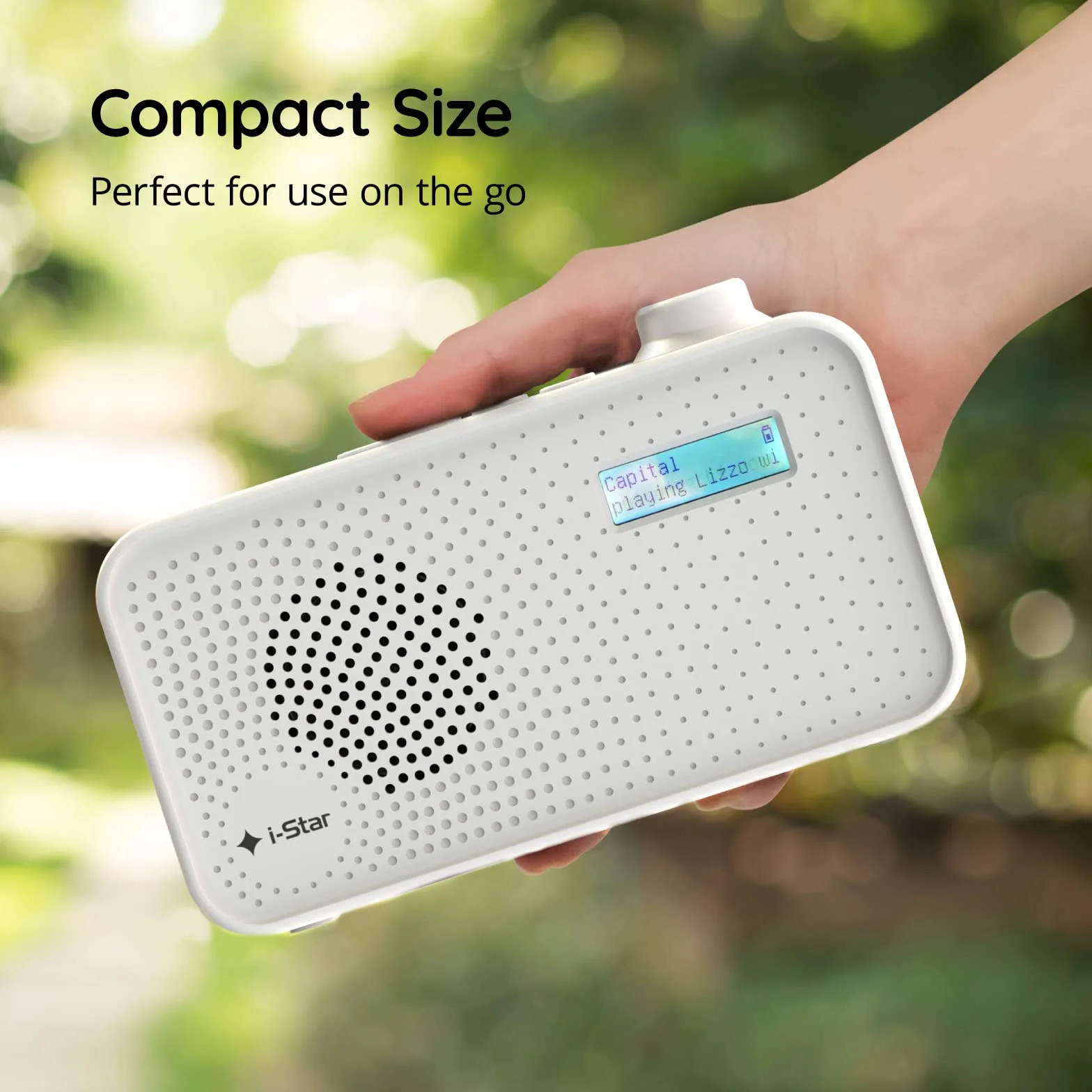 Radio DAB/DAB Digital+ & FM, przenośne zasilanie sieciowe i zasilane bateriami radioodtwarzacze DAB, radio cyfrowe z ładowaniem USB, białe