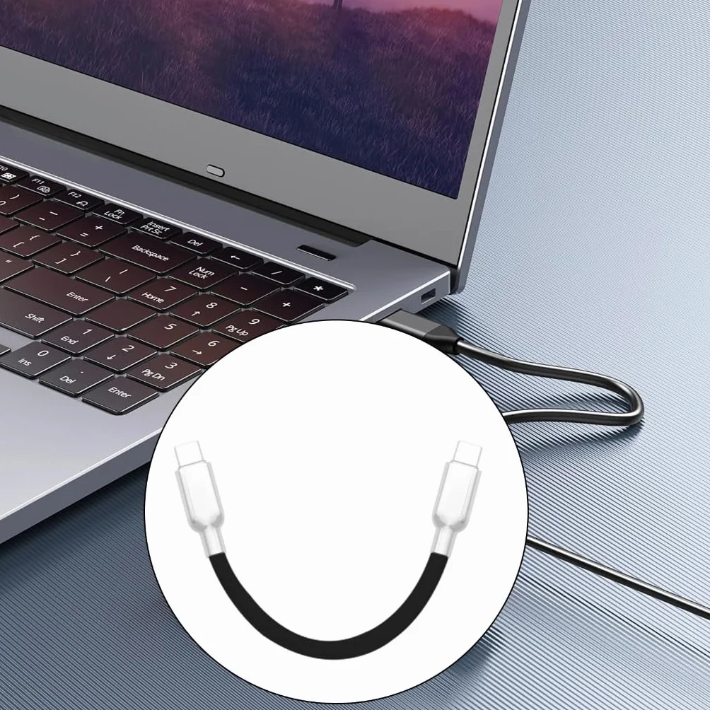 15/25/35 cm długi kabel USB typu C do transmisji danych 240 W kabel do ładowania typu C obsługuje dane
