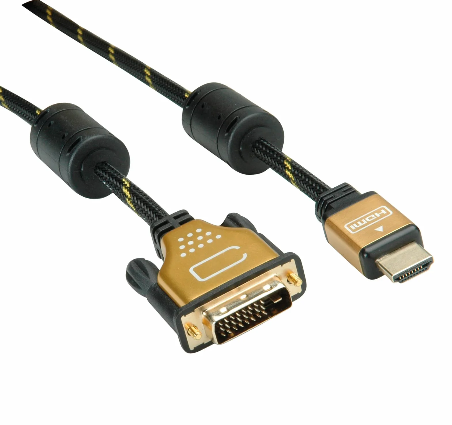 ROLINE GOLD kabel do monitora DVI-HDMI, ST-ST, (24+1) podwójny lewy, 1,5 m