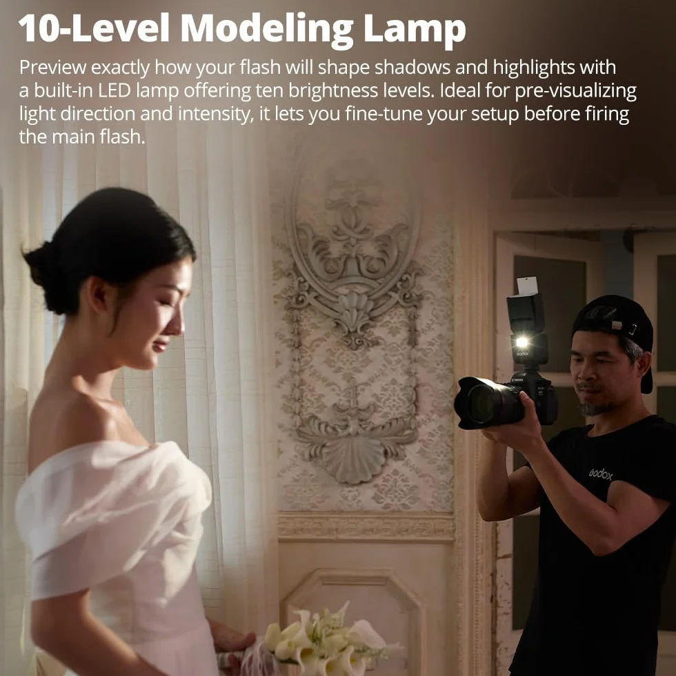 Godox V480 Flash V480F lampa błyskowa, wbudowana bateria litowa, 1/8000 HSS, 2.4GX bezprzewodowa TTL, czas recyklingu 1,7 s, 650 pełnych wyładowań dla aparatu Fujifilm (V480F)