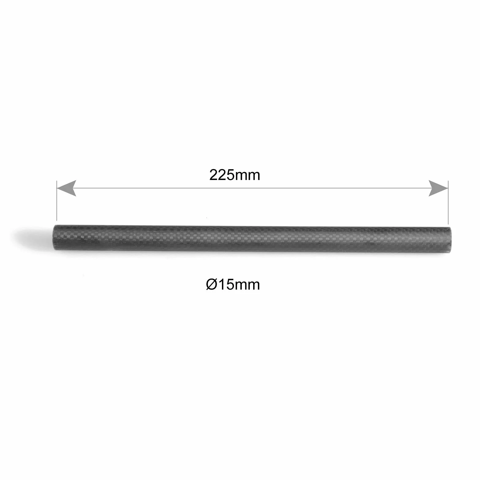SMALLRIG Pręty z włókna węglowego15 mm (9 cali) do systemu wsporników prętów 15 mm, mocowanie LCD, podkładka na ramię, wspornik obiektywu, śledzenie ostrości 15 mm - 1690