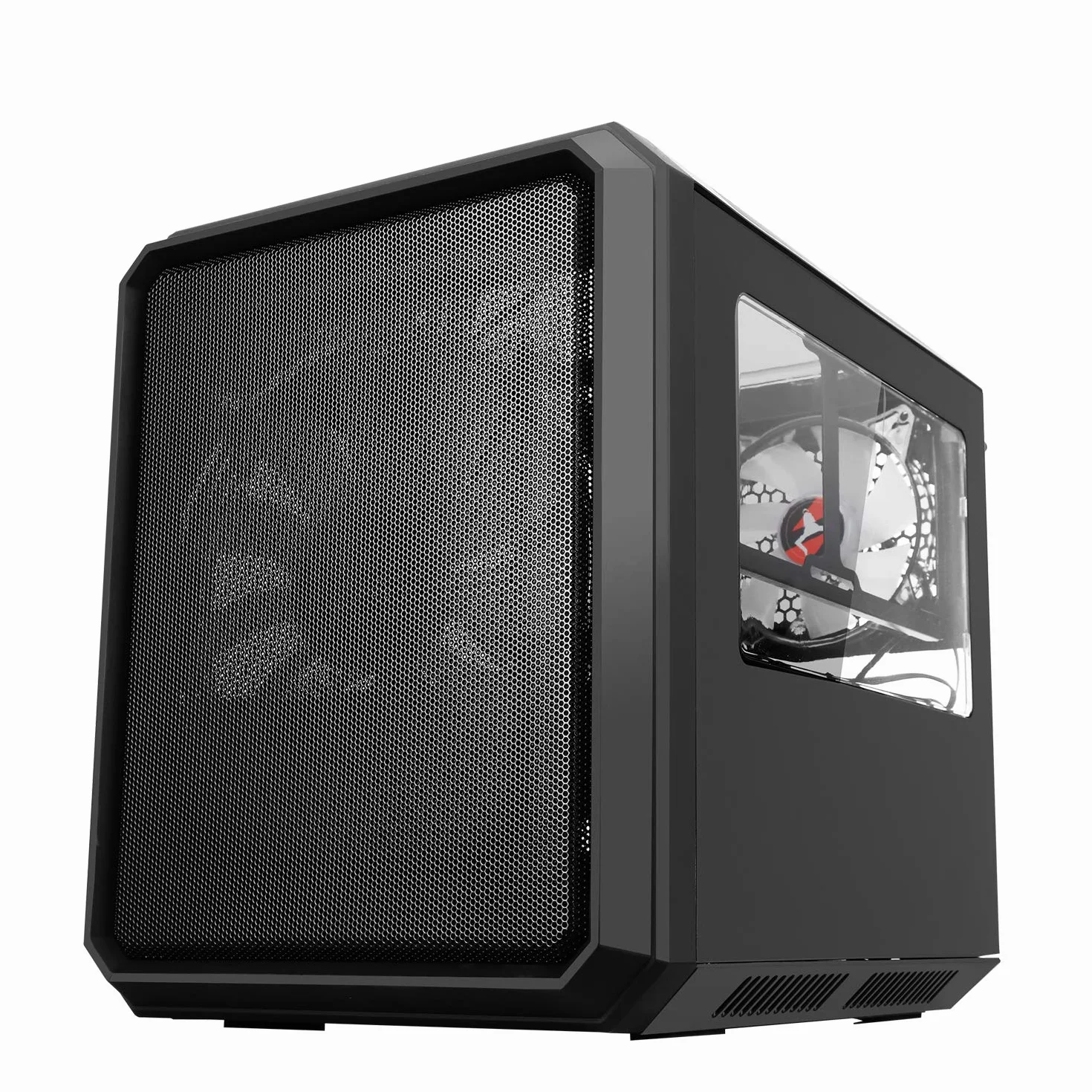 Case QBO 8 EVO Micro ATX, USB3, 200+120mm ARGB Fan, czytnik kart, 3x Trasp Window