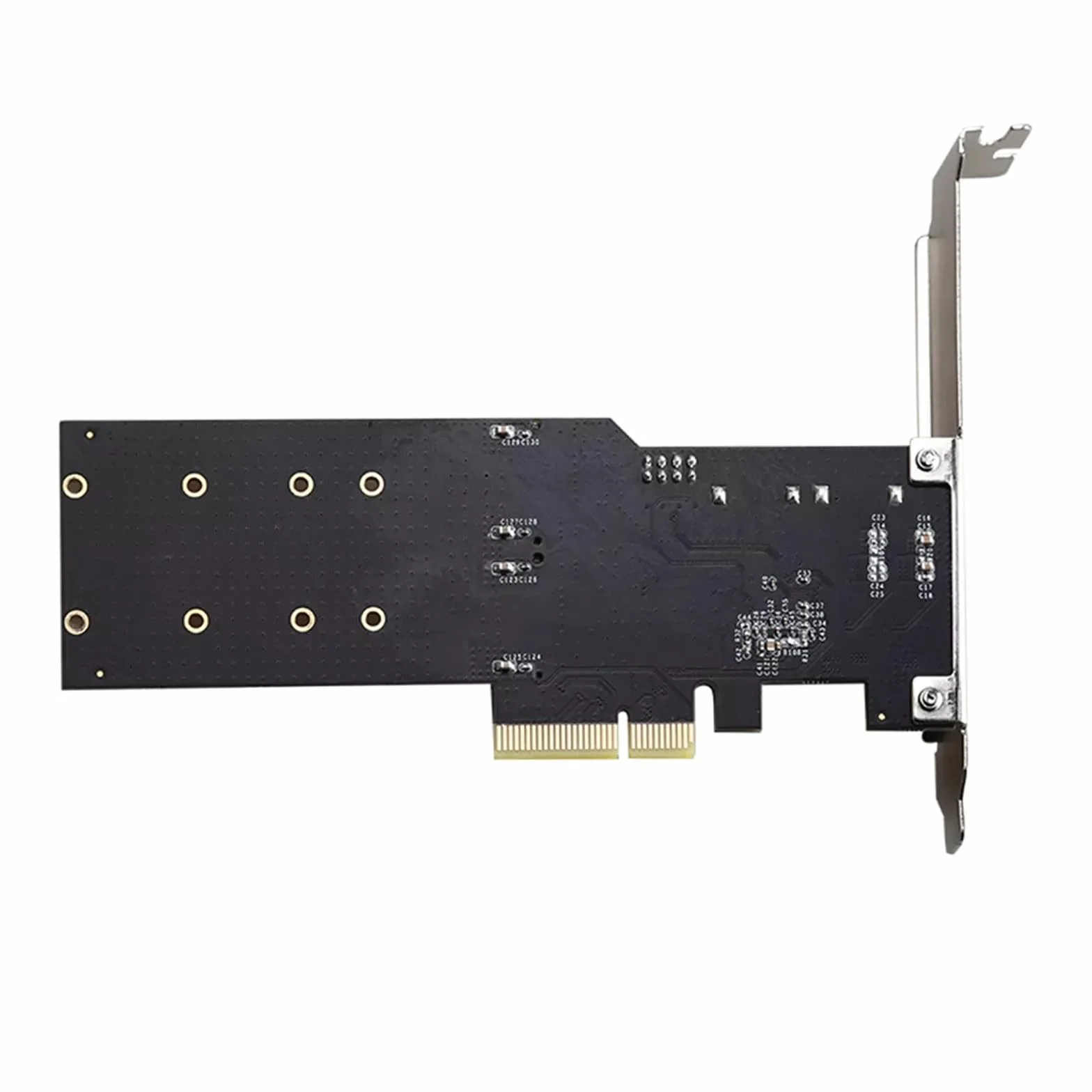 PCI-E x8 do 2-portowej karty rozszerzeń M.2 NVMe z półprzegrodą transmisją 8 Gb/s ASM2812 obsługuje dyski SSD M.2 NVMe do komputerów stacjonarnych