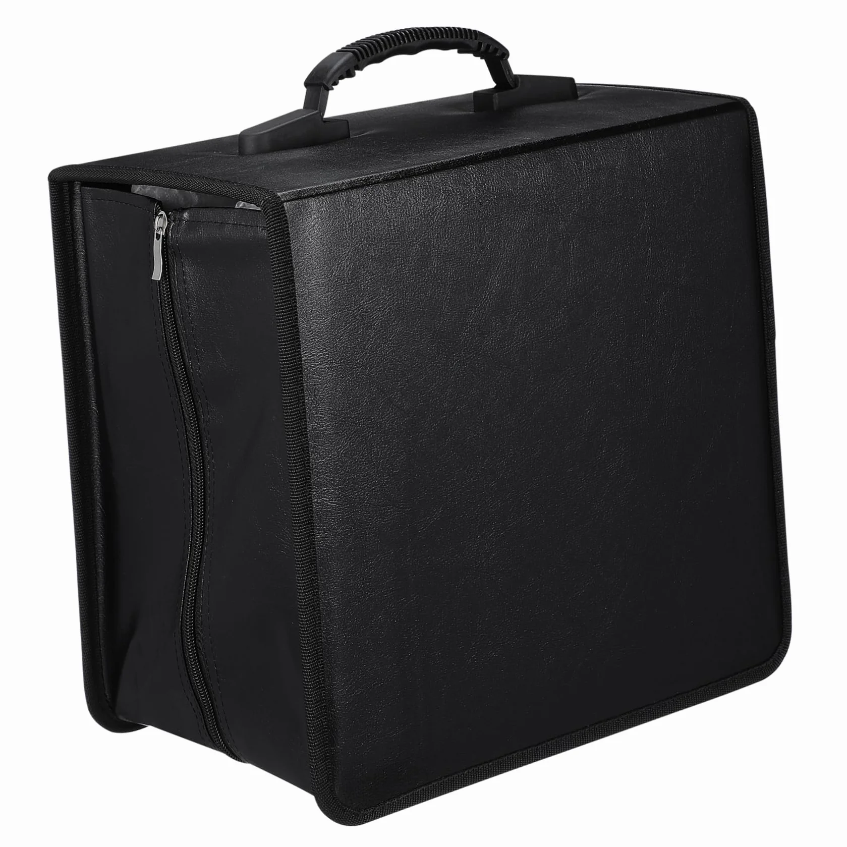 Yardenfun Duża Pojemność Płyt Etui Płyty Cd Dvd Przenośny Organizer Nośniki z Wytrzymałą Czarną Obudową i Wygodnym Uchwytem Praktyczny Pokrowiec Kolekcję Multimediów
