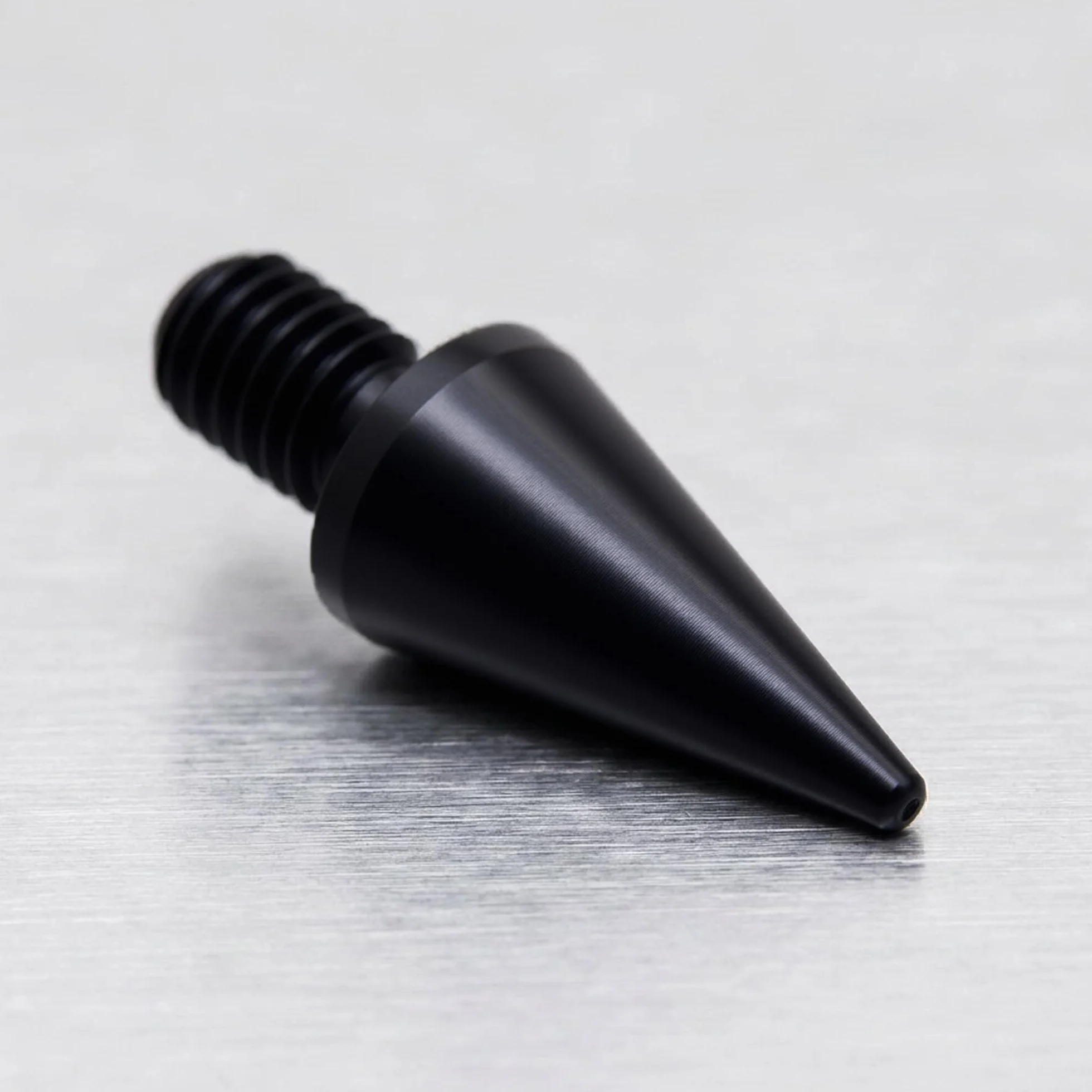 Kolce Głośnikowe M6x10mm L-30mm Aluminum Czarne 4 sztuki
