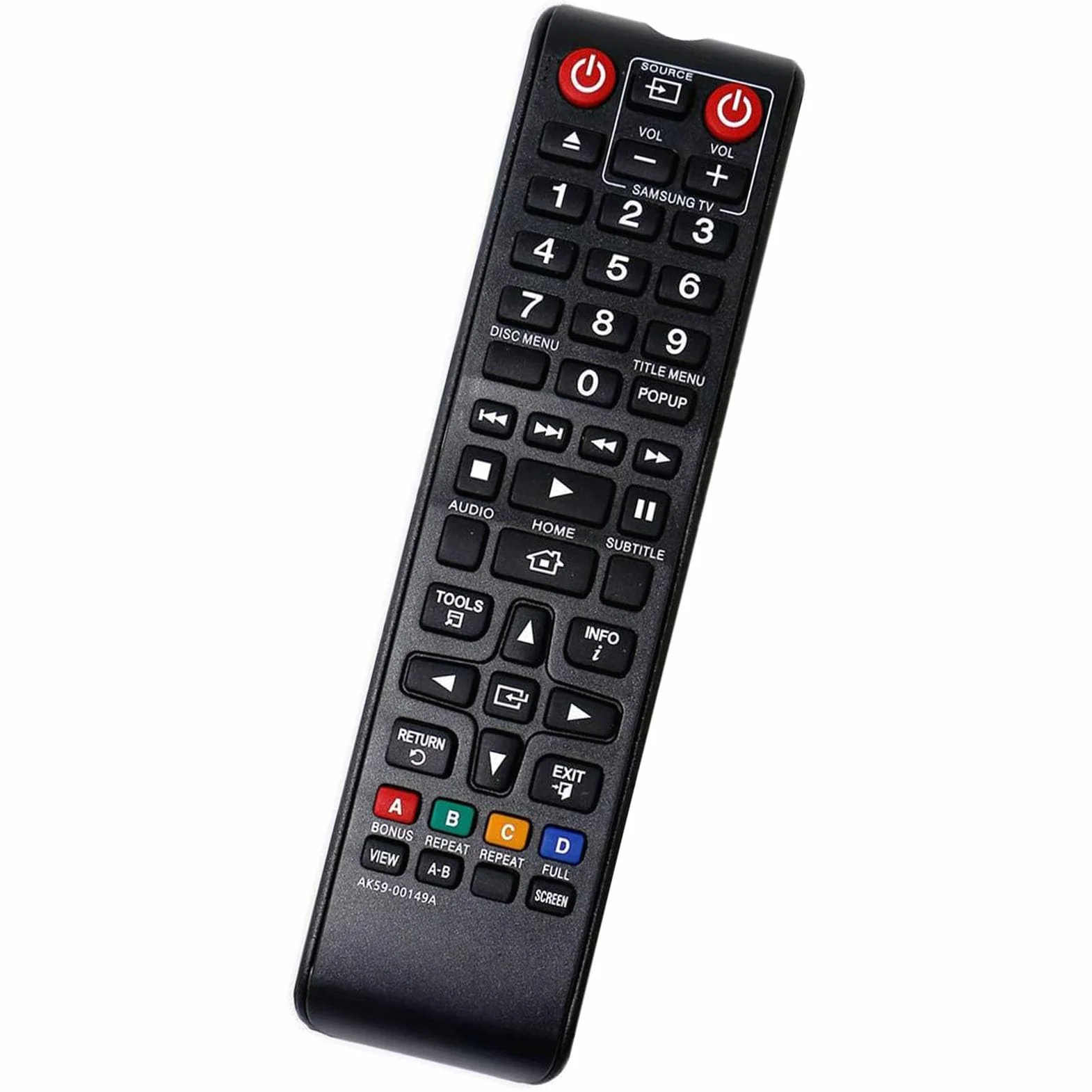 ALLIMITY AK59-00149A Zamiennik pilota do SAMSUNG BLU-RAY BD-E5200 BD-E5300 BD-E5500 BD-F5100 BD-F5500 BD-H5500 BD-H5900 BD-J4500 BD-J5500 BD-J5700 0 BD-JM 5900 BD-JM57C TM1241